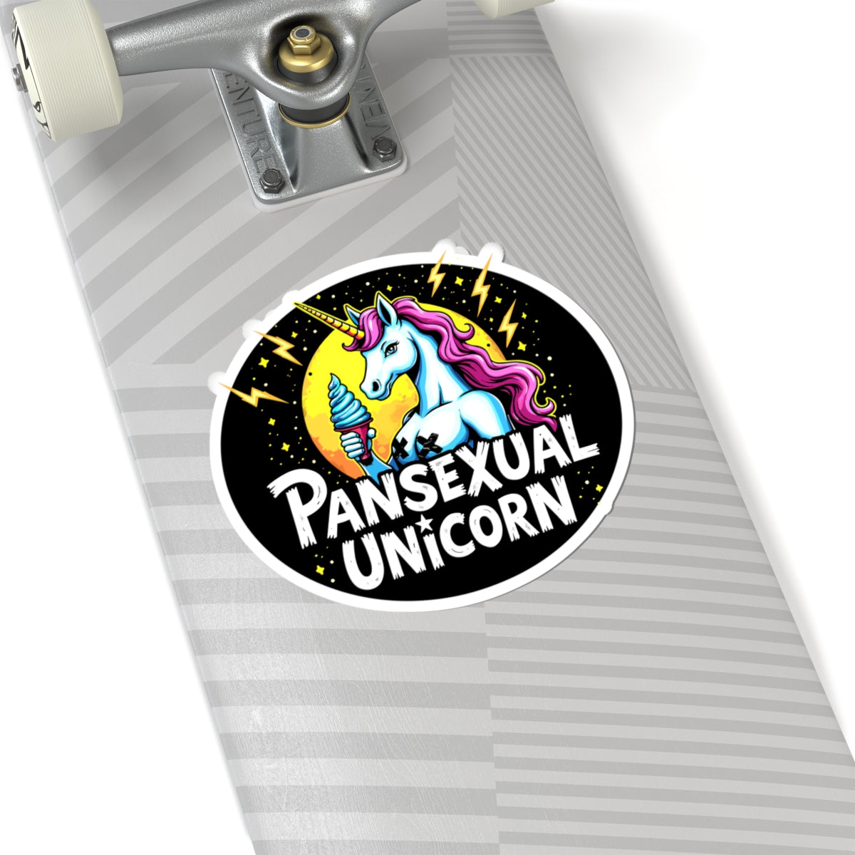 Pansexual Unicorn Kiss-Cut Stickers - wlw, sapphic, lgbtq, queer, trans pride