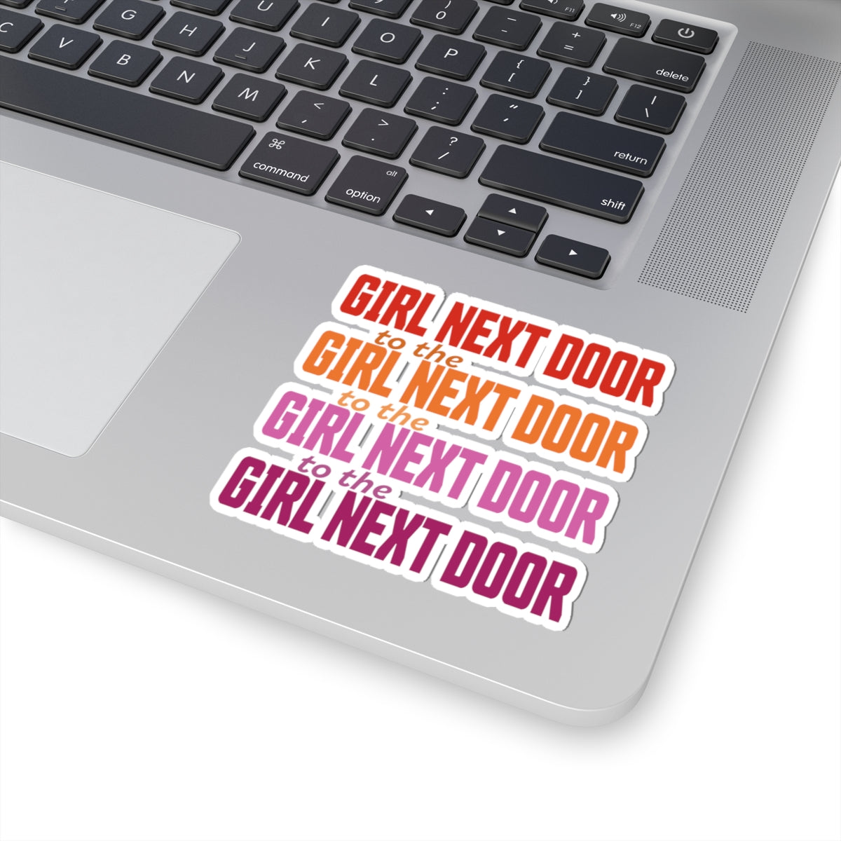 Girl Next Door Kiss-Cut Stickers - wlw, sapphic love!