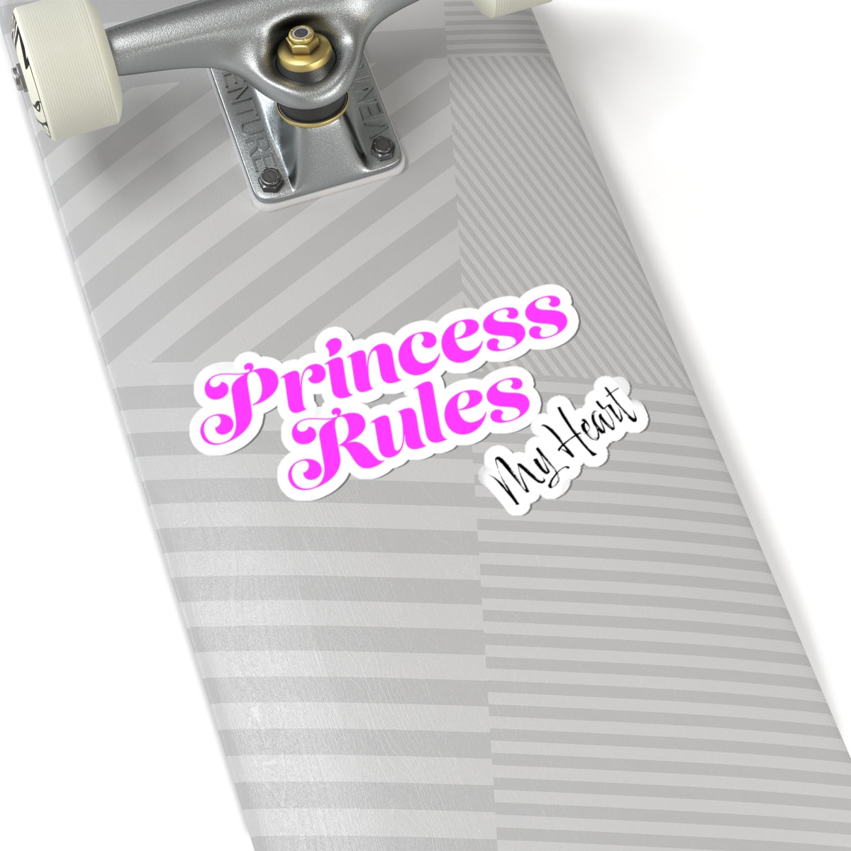 Princess Rules My Heart Kiss-Cut Stickers
