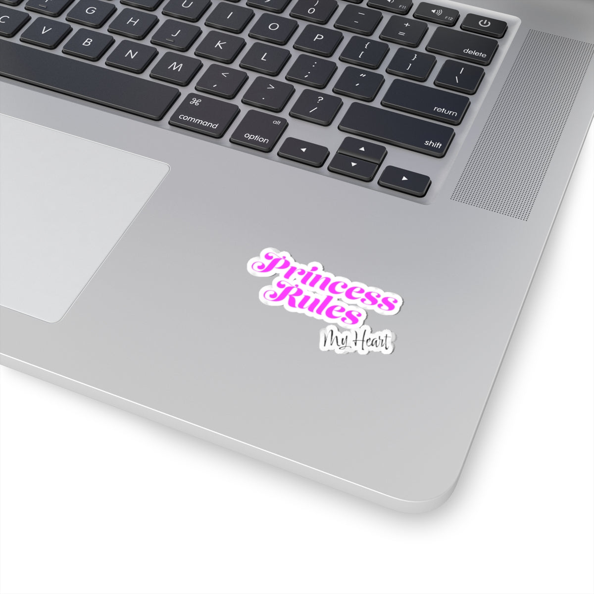 Princess Rules My Heart Kiss-Cut Stickers