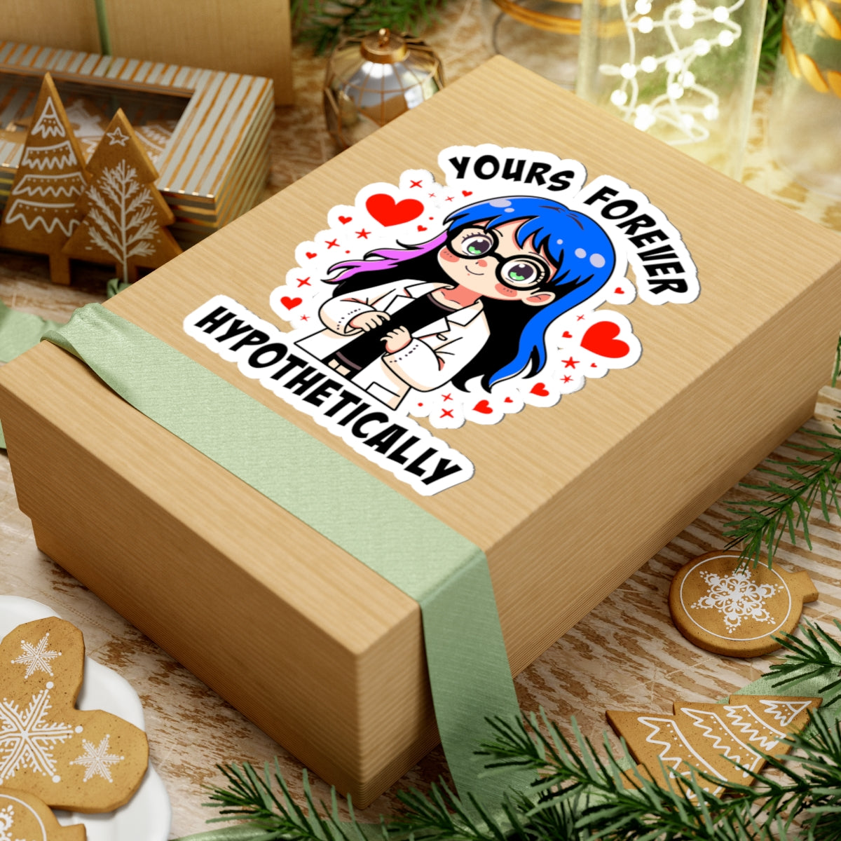 Yours Forever Kiss-Cut Stickers