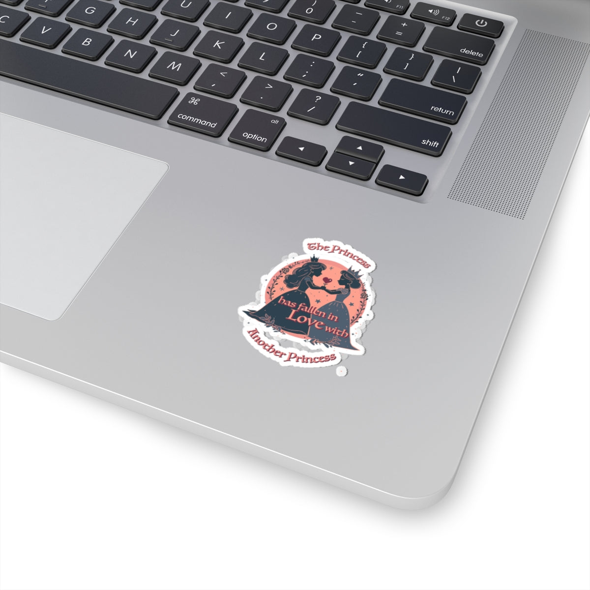The Princess has fallen in Love with Another Princess Kiss-Cut Stickers - wlw, sapphic love!