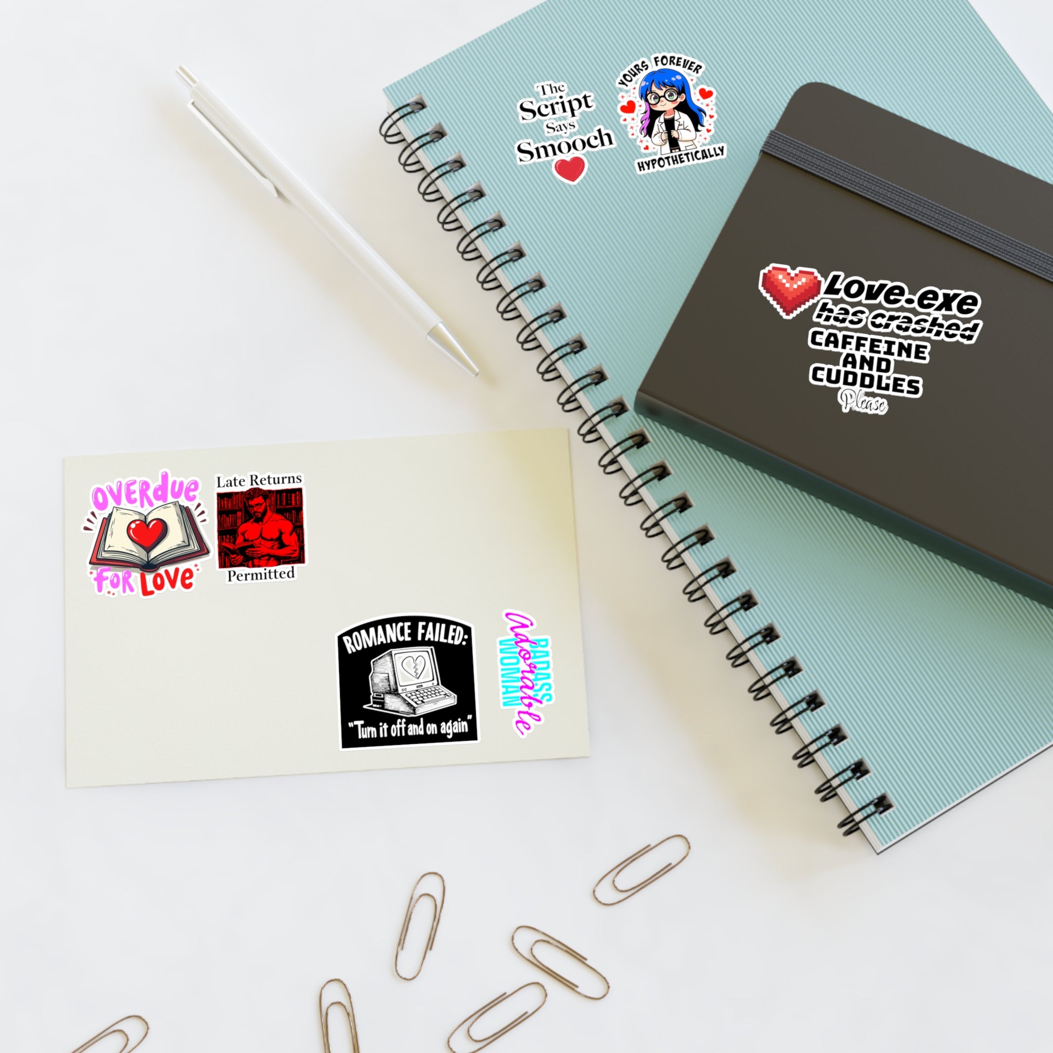Bookish Tech Love Sticker Sheets
