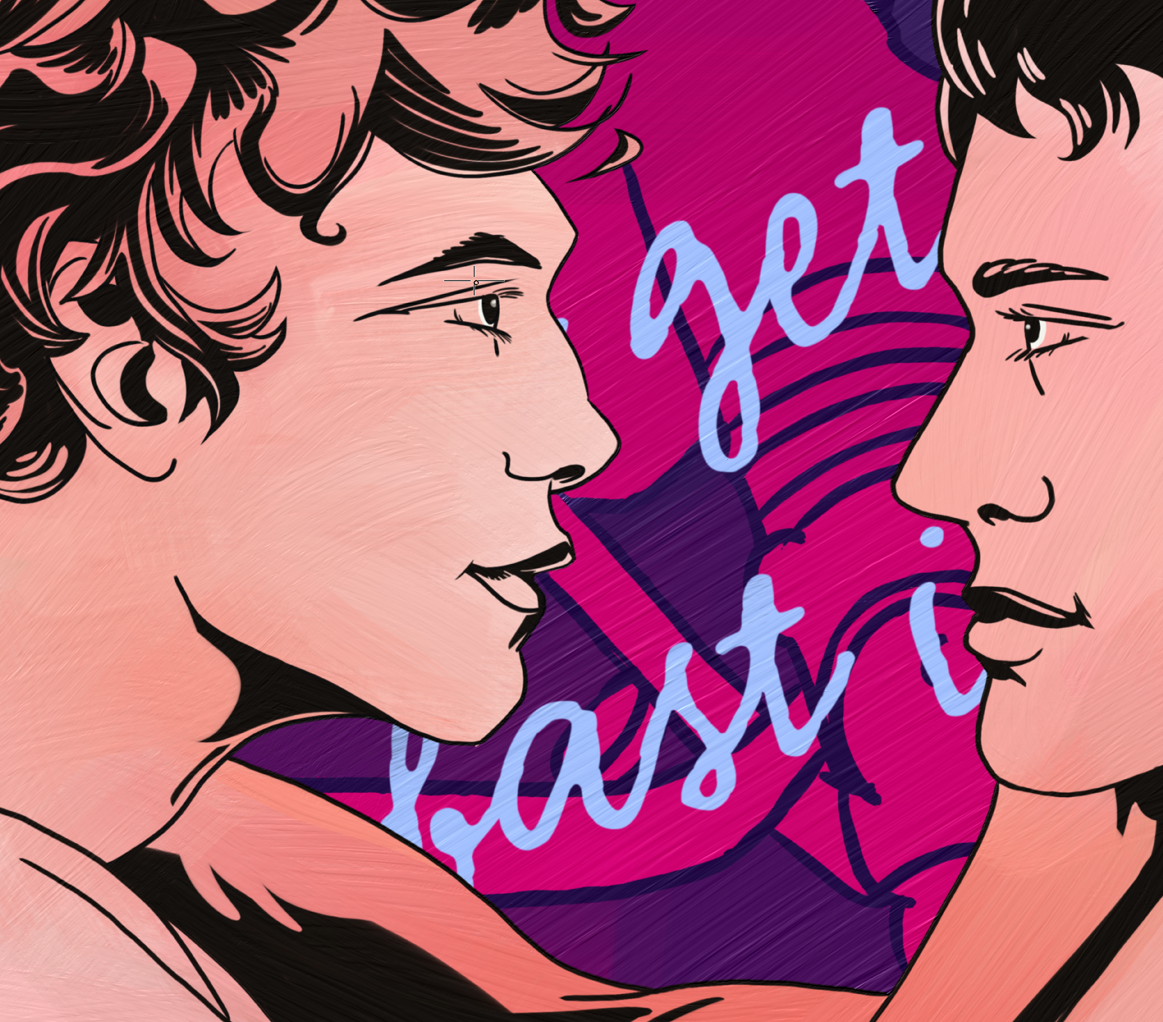 Shane and Ilya Heated Rivals Archival Ink Art Print, Summer in Philly Painting