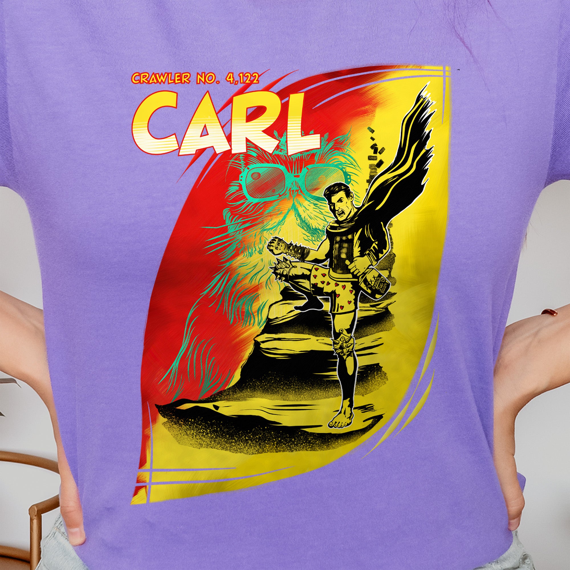 Carl and Princess Donut Shirt, Original Painting by Summer in Philly, Dungeon Crawler Carl