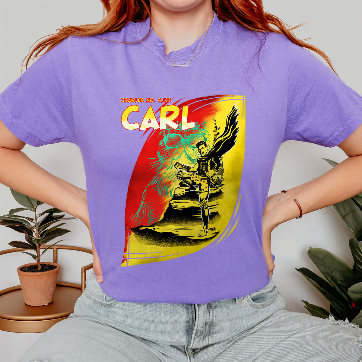 Carl and Princess Donut Shirt, Original Painting by Summer in Philly, Dungeon Crawler Carl