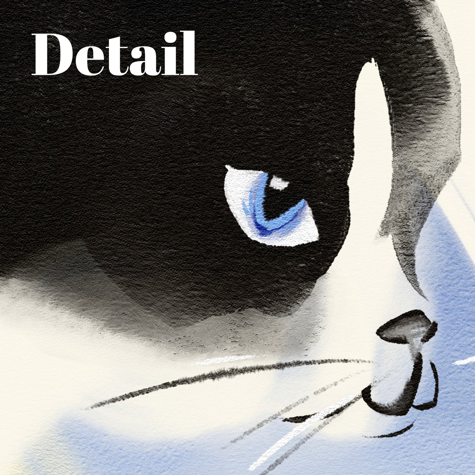 Cat Business Poetcore Archival Art Print painted and written by Summer in Philly