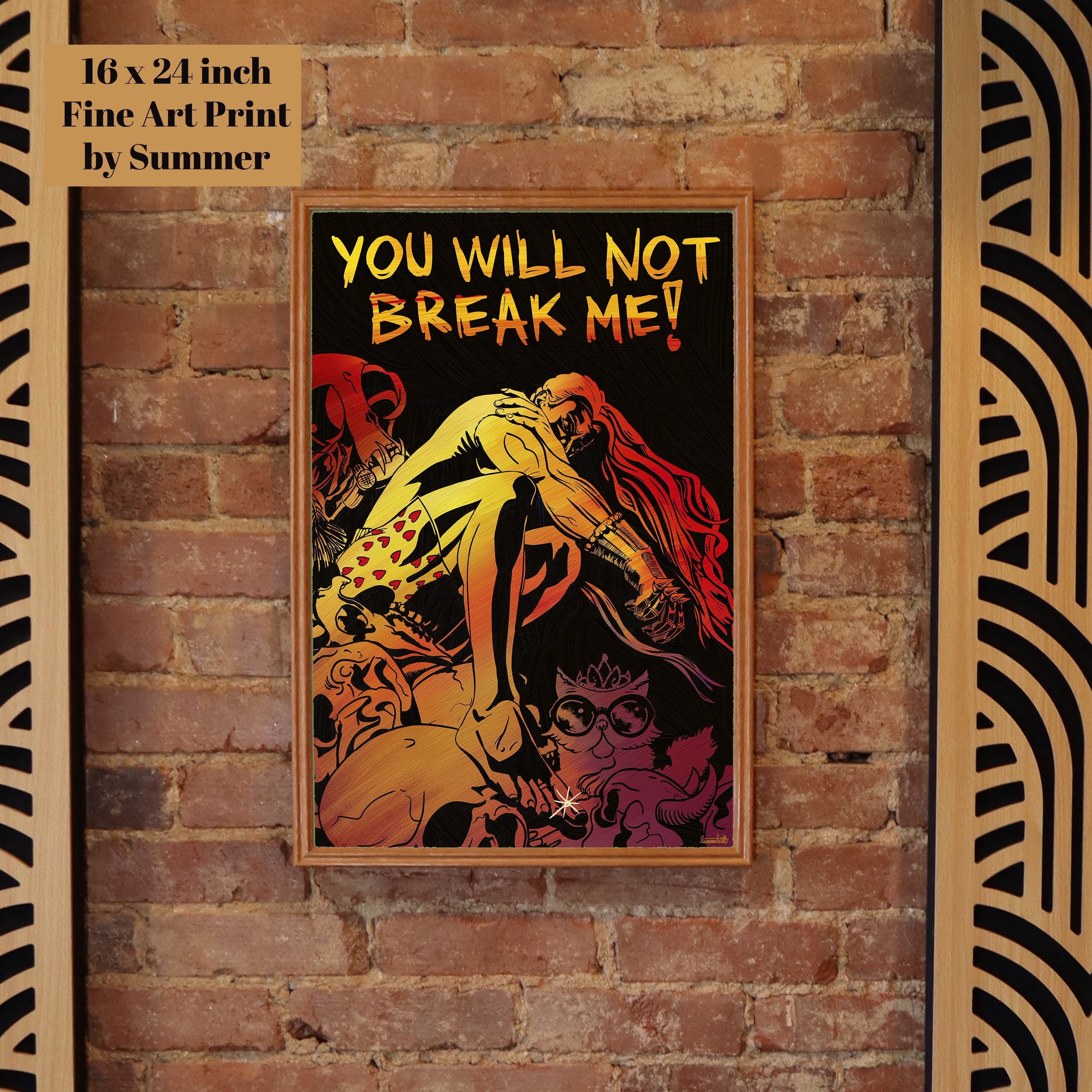 You Will Not Break Me Fine Art Print painted by Summer in Philly, Dungeon Crawler Carl