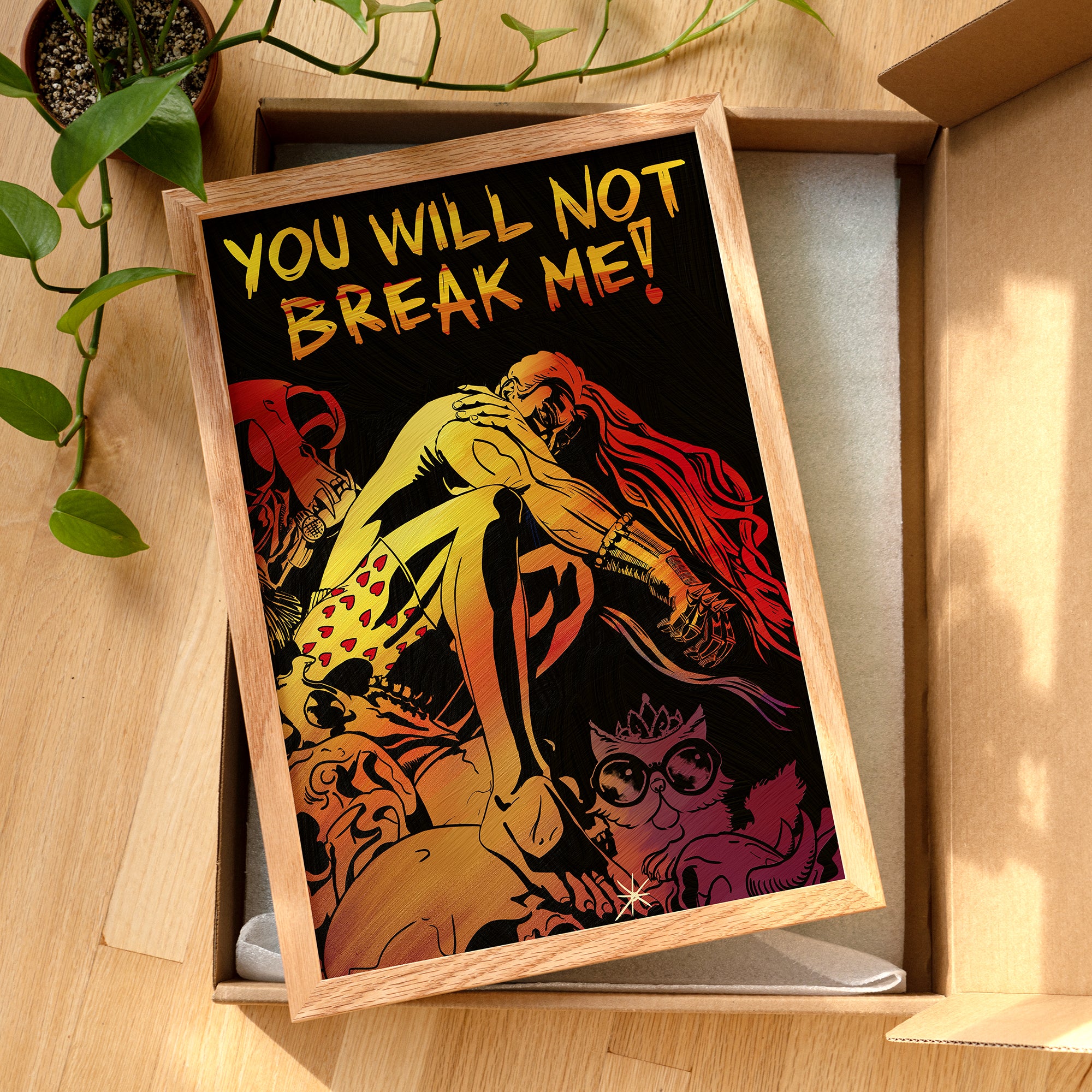 You Will Not Break Me Fine Art Print painted by Summer in Philly, Dungeon Crawler Carl