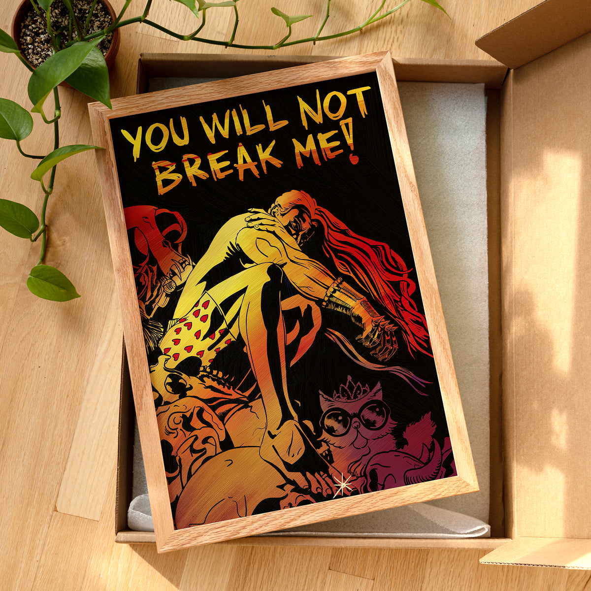You Will Not Break Me Fine Art Print painted by Summer in Philly, Dungeon Crawler Carl