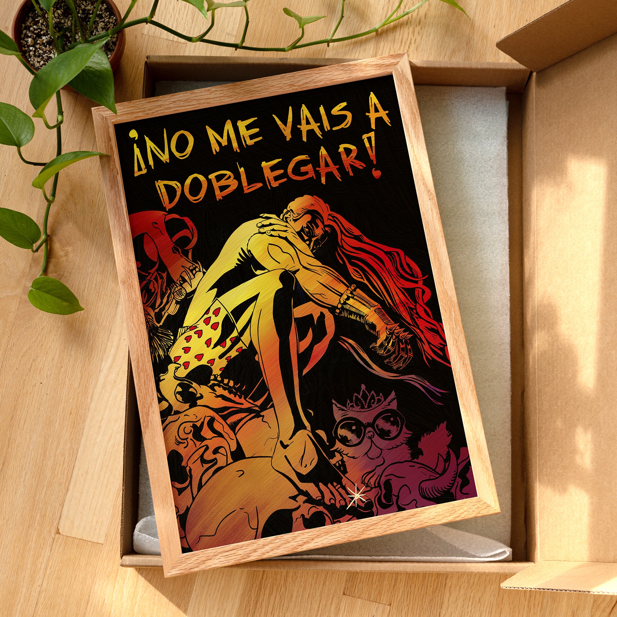 No Me Vais A Doblegar! You Will Not Break Me en Espanol Fine Art Print painted by Summer in Philly, Dungeon Crawler Carl