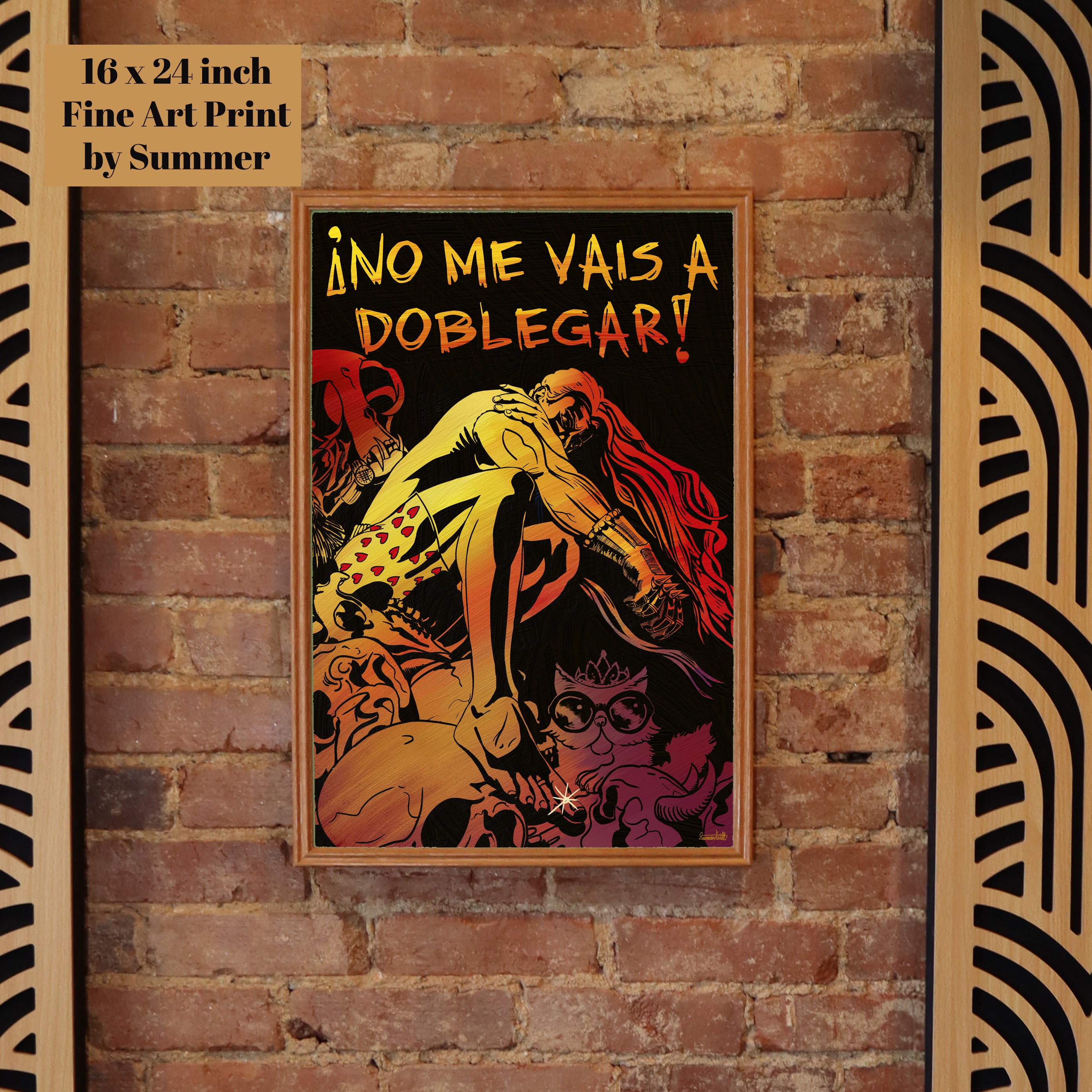No Me Vais A Doblegar! You Will Not Break Me en Espanol Fine Art Print painted by Summer in Philly, Dungeon Crawler Carl