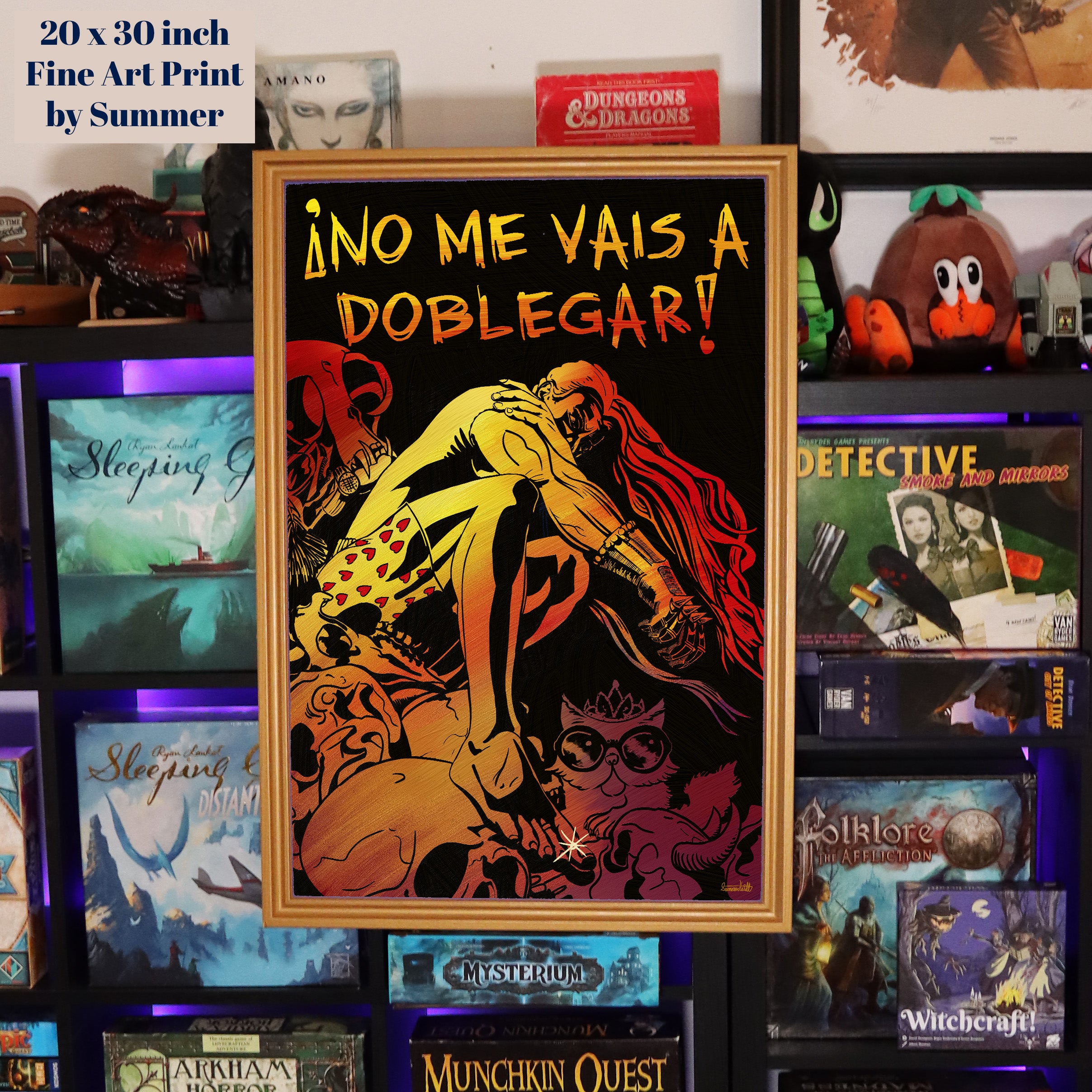 No Me Vais A Doblegar! You Will Not Break Me en Espanol Fine Art Print painted by Summer in Philly, Dungeon Crawler Carl