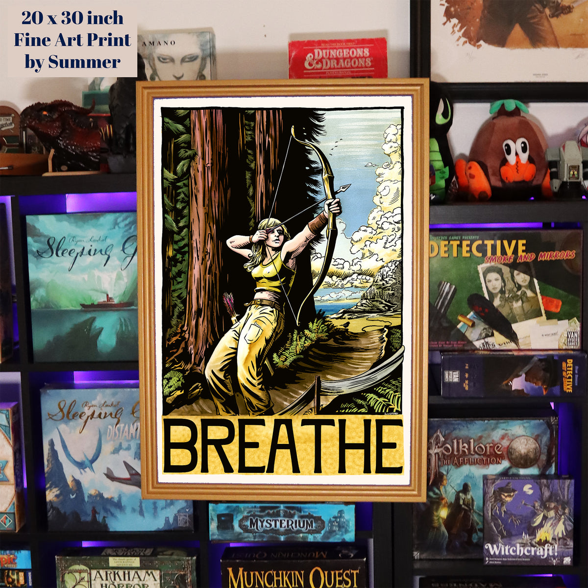 "Breathe" Fine Art Print painted by Summer in Philly