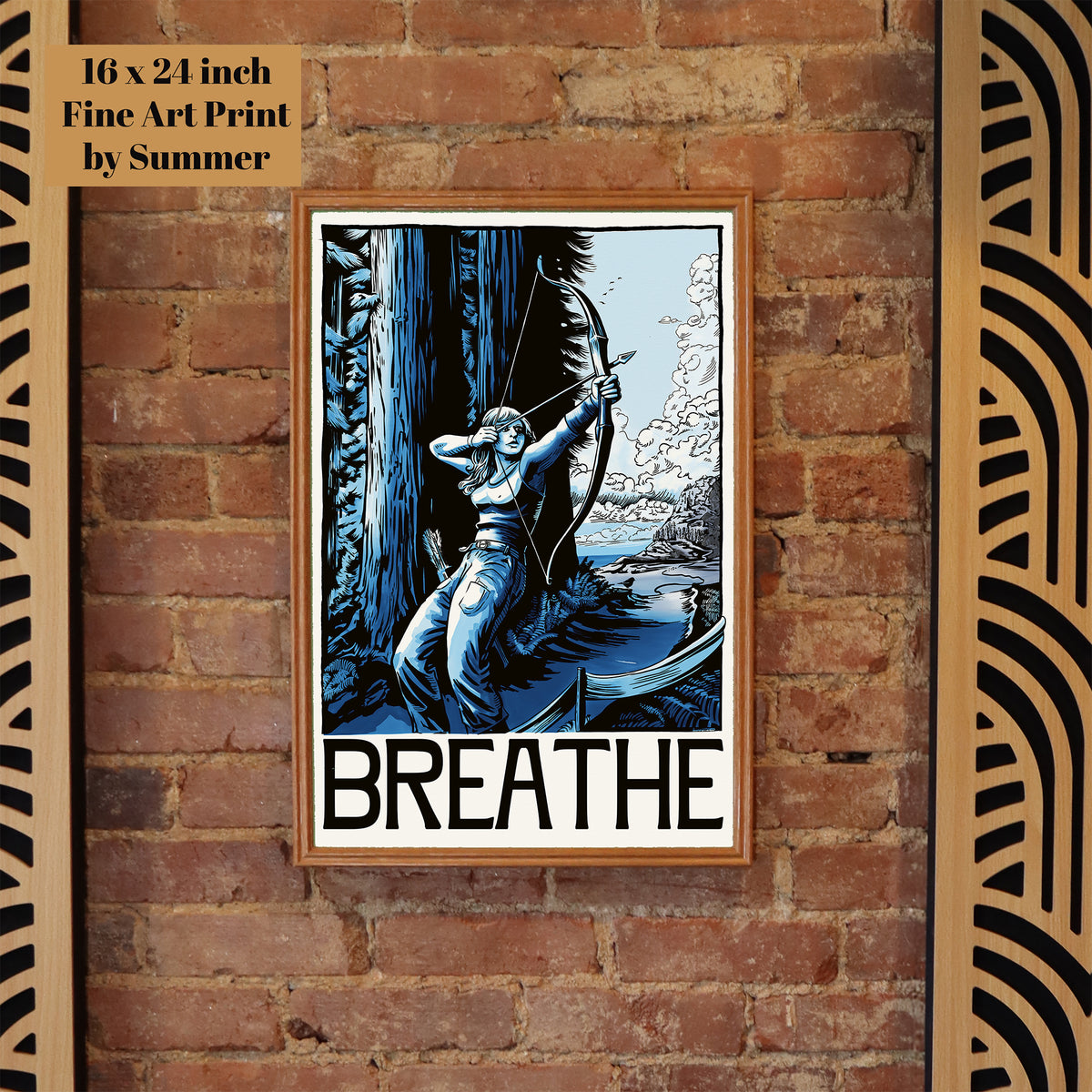 "Breathe" Fine Art Print painted by Summer in Philly