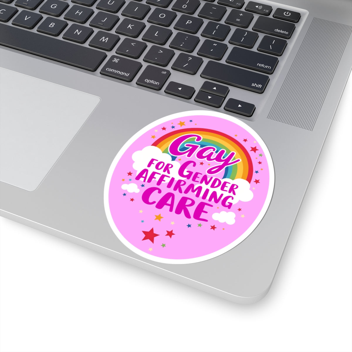 Gender Affirming Care Kiss-Cut Stickers - wlw, sapphic, lgbtq, queer, trans pride