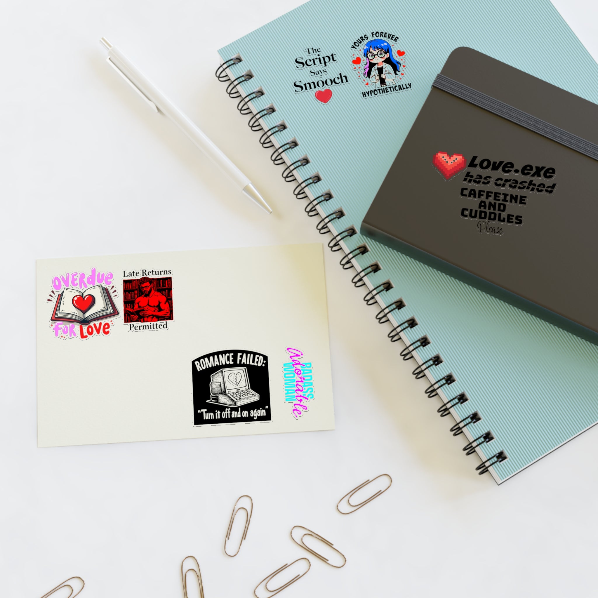 Bookish Tech Love Sticker Sheets