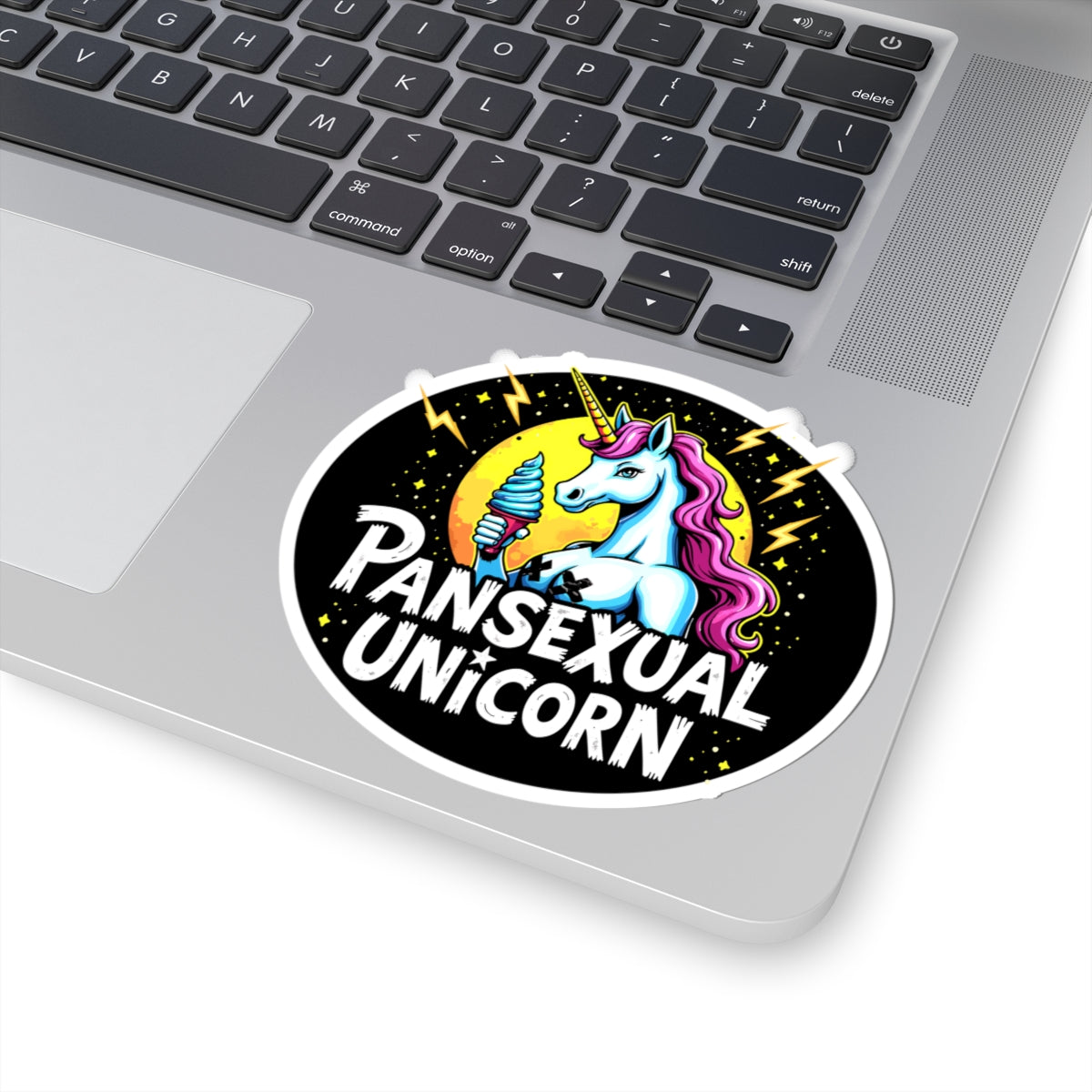 Pansexual Unicorn Kiss-Cut Stickers - wlw, sapphic, lgbtq, queer, trans pride