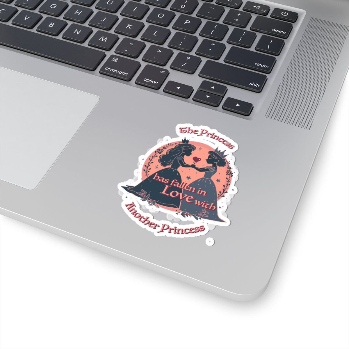 The Princess has fallen in Love with Another Princess Kiss-Cut Stickers - wlw, sapphic love!