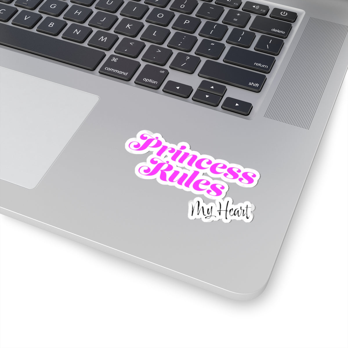 Princess Rules My Heart Kiss-Cut Stickers