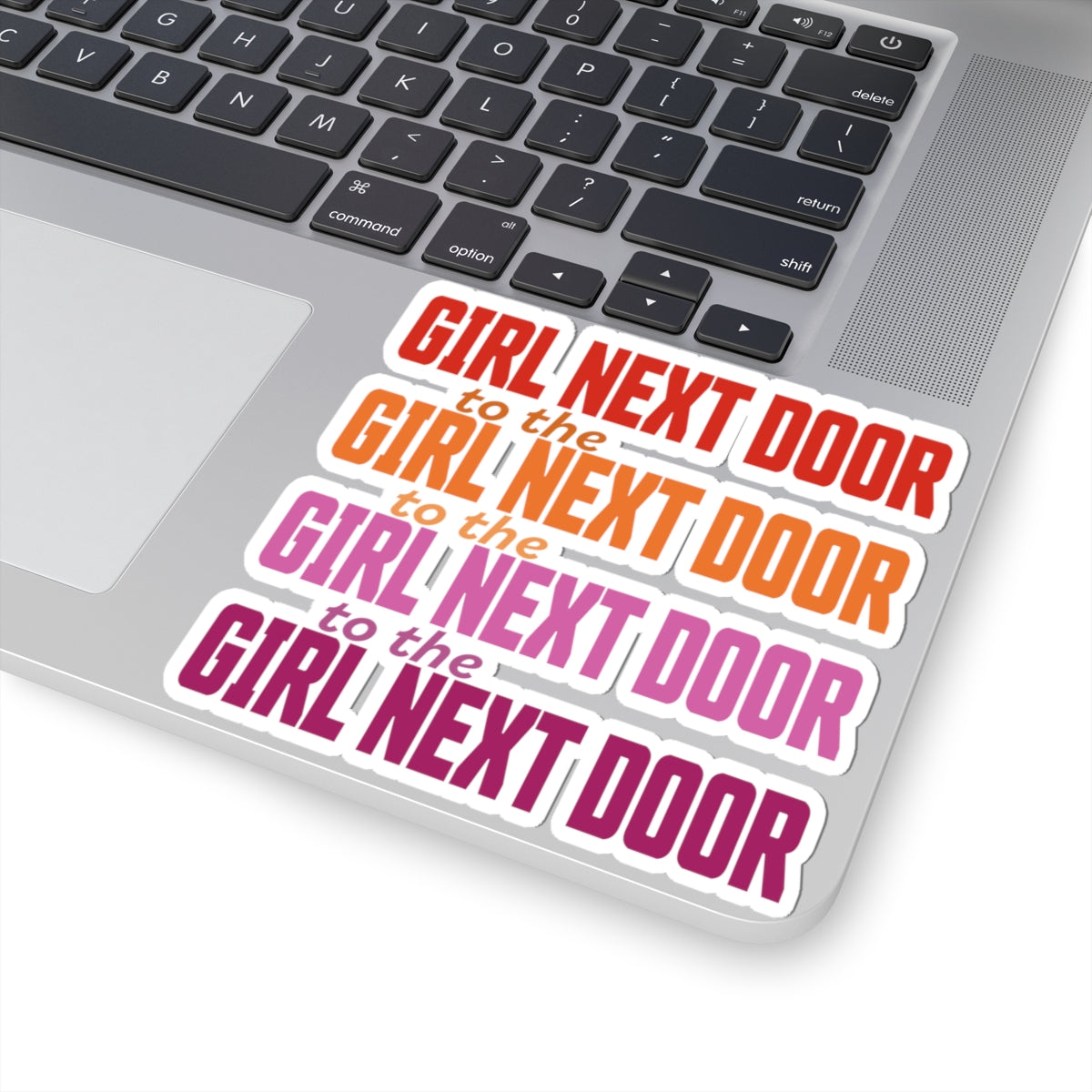 Girl Next Door Kiss-Cut Stickers - wlw, sapphic love!