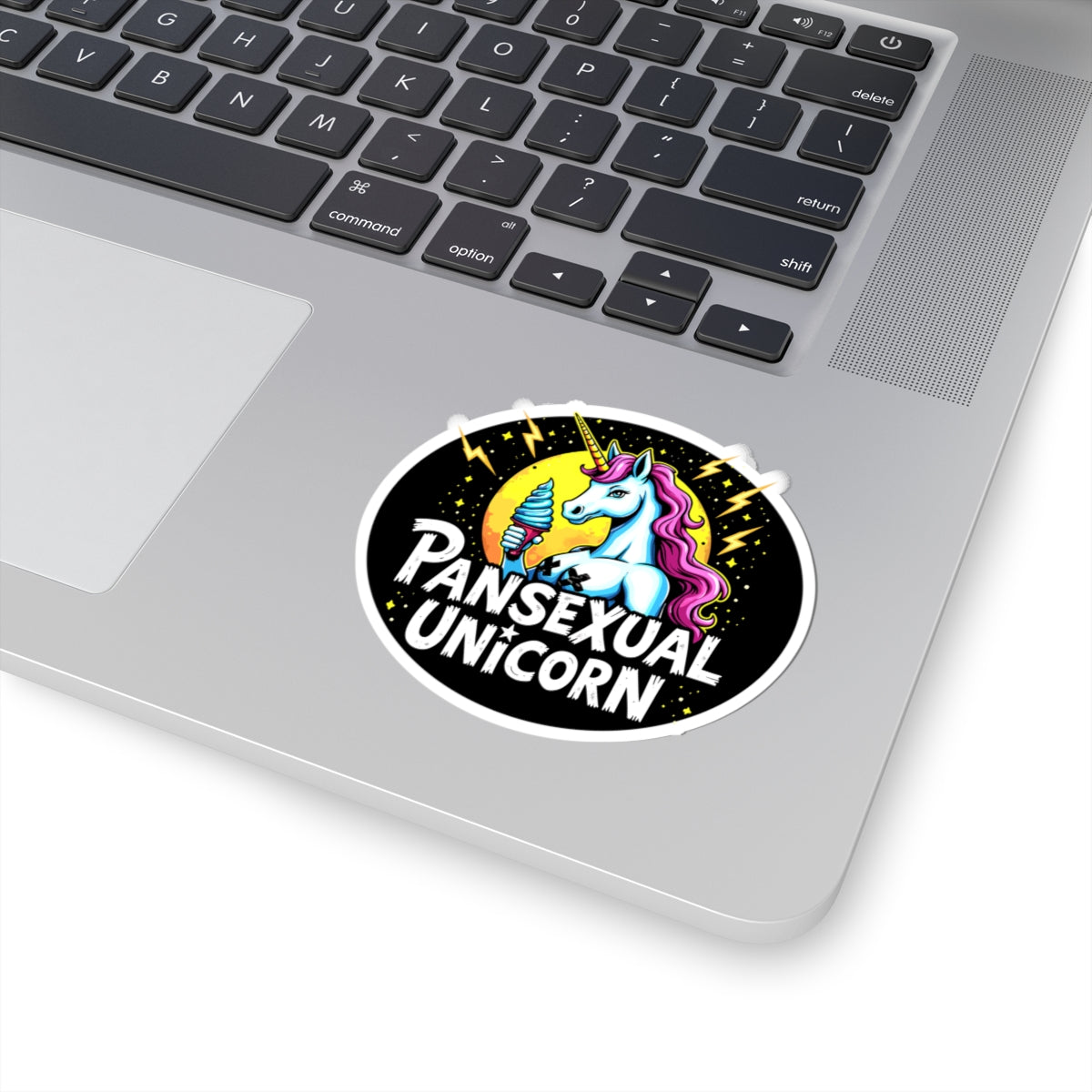 Pansexual Unicorn Kiss-Cut Stickers - wlw, sapphic, lgbtq, queer, trans pride