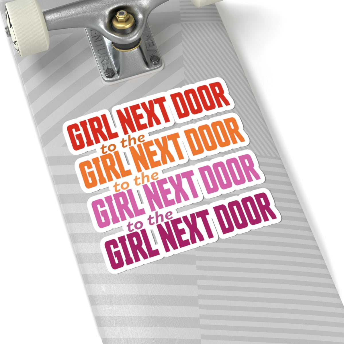 Girl Next Door Kiss-Cut Stickers - wlw, sapphic love!