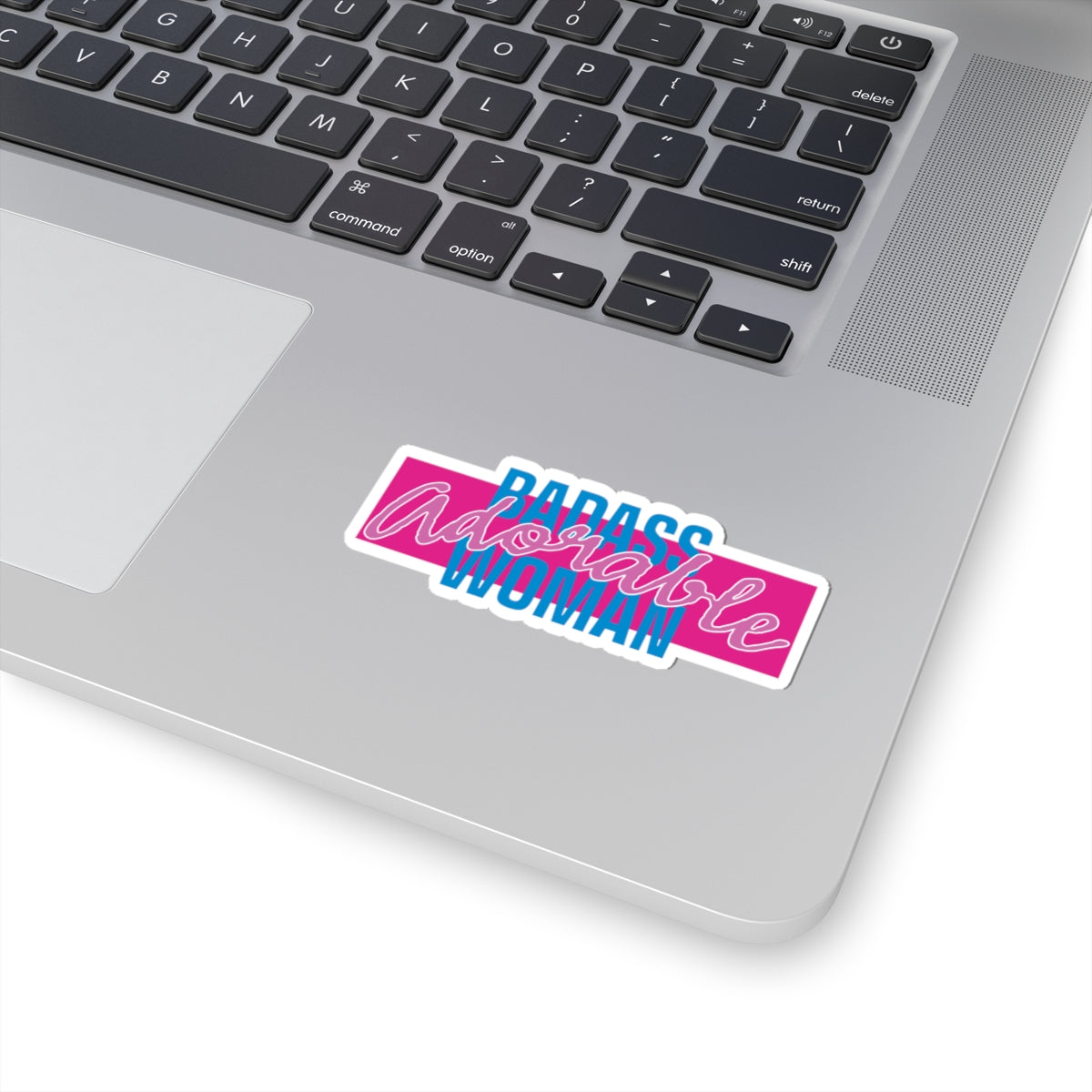 Tough and Adorable Woman Kiss-Cut Stickers