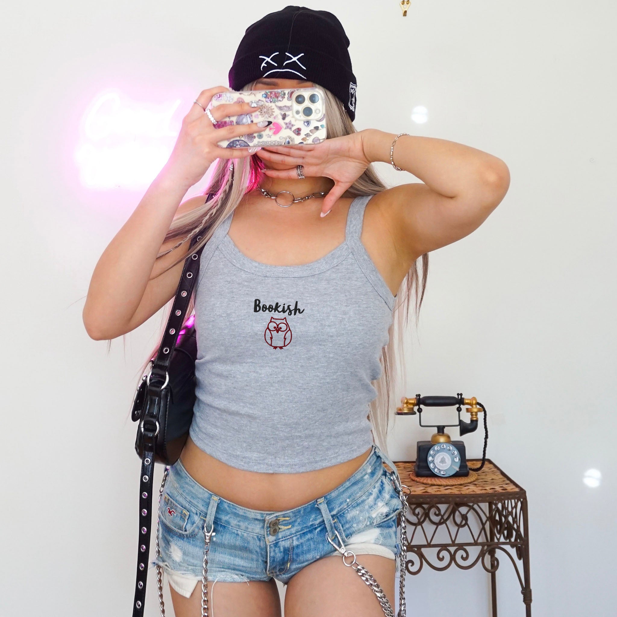 Bookish Women’s Embroidered Tank