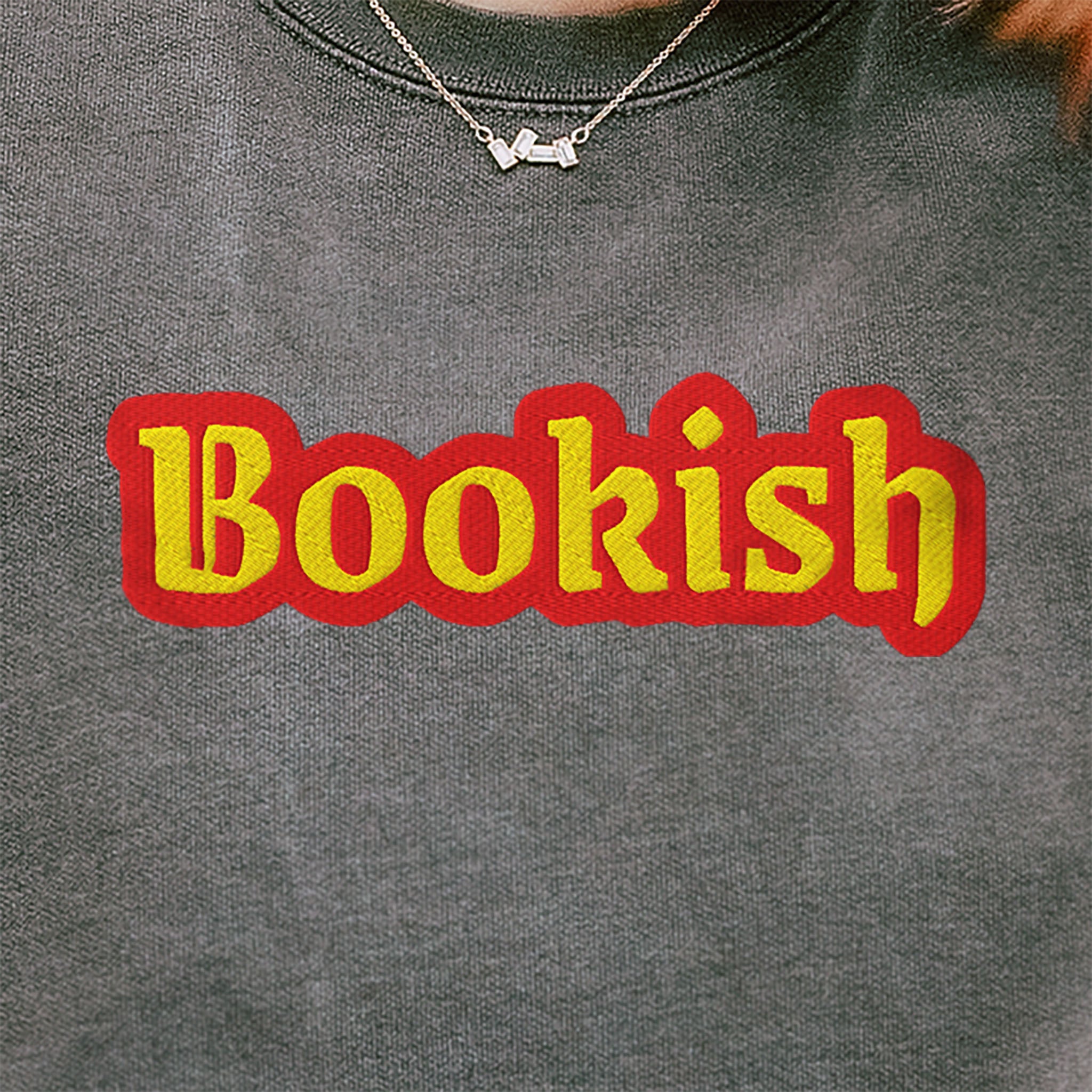 Bookish Embroidered Heavyweight Sweatshirt