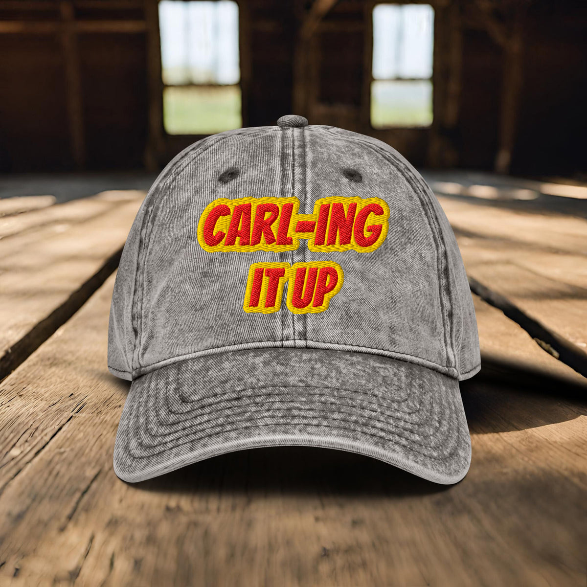 Carl-ing it Up Embroidered Baseball Cap by Summer in Philly, Dungeon Crawler Carl