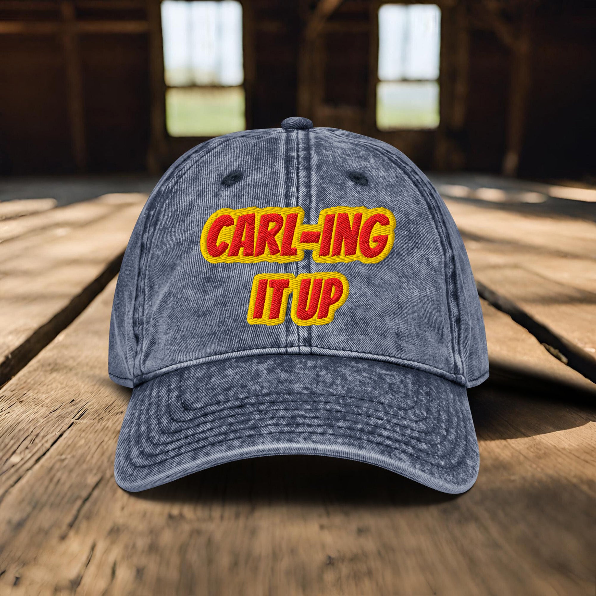 Carl-ing it Up Embroidered Baseball Cap by Summer in Philly, Dungeon Crawler Carl