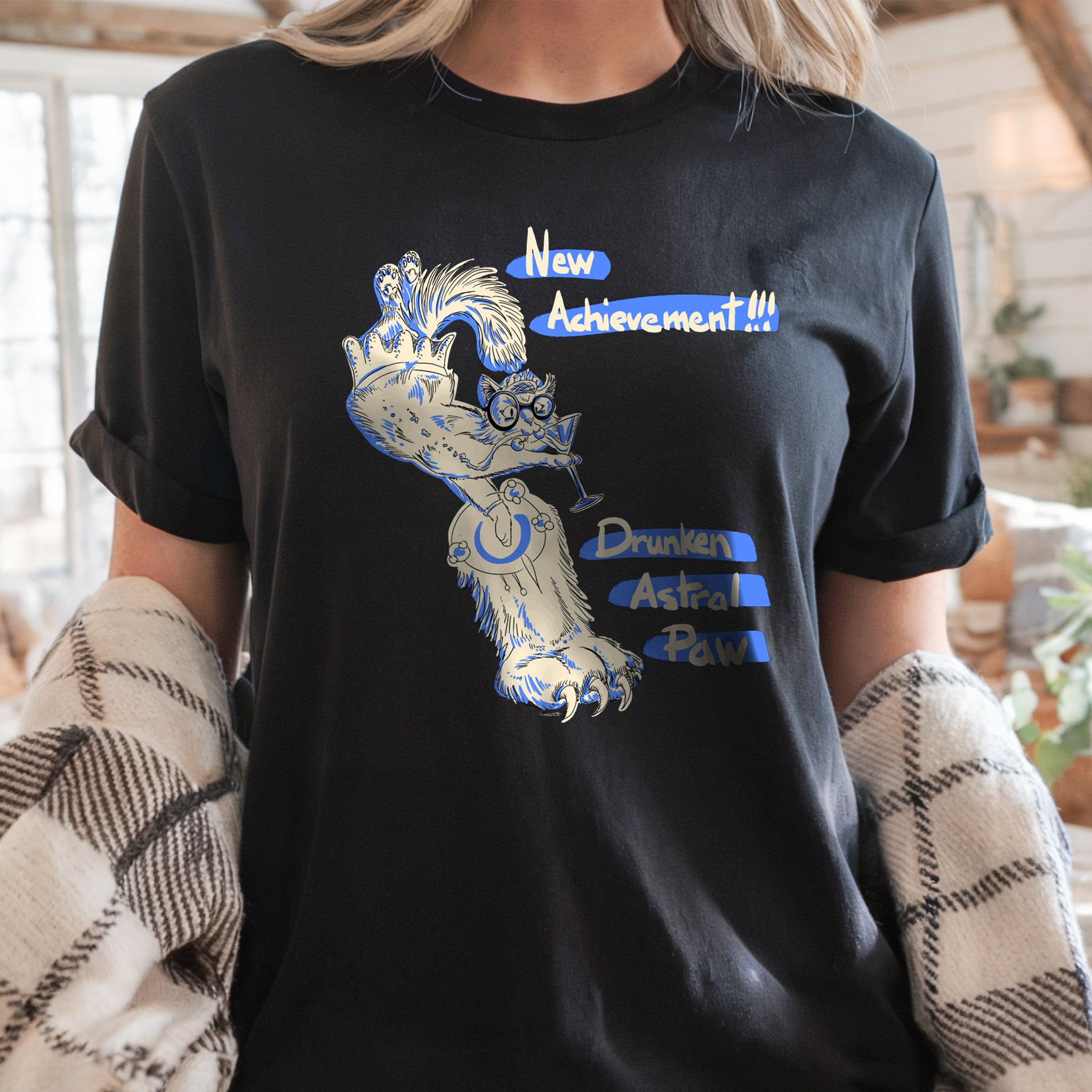Princess Donut Drunken Astral Paw! T-shirt, Dungeon Crawler Carl Inspired Original Painting, Funny LitRPG Tee, Princess Posse, Donut Holes Fan Art