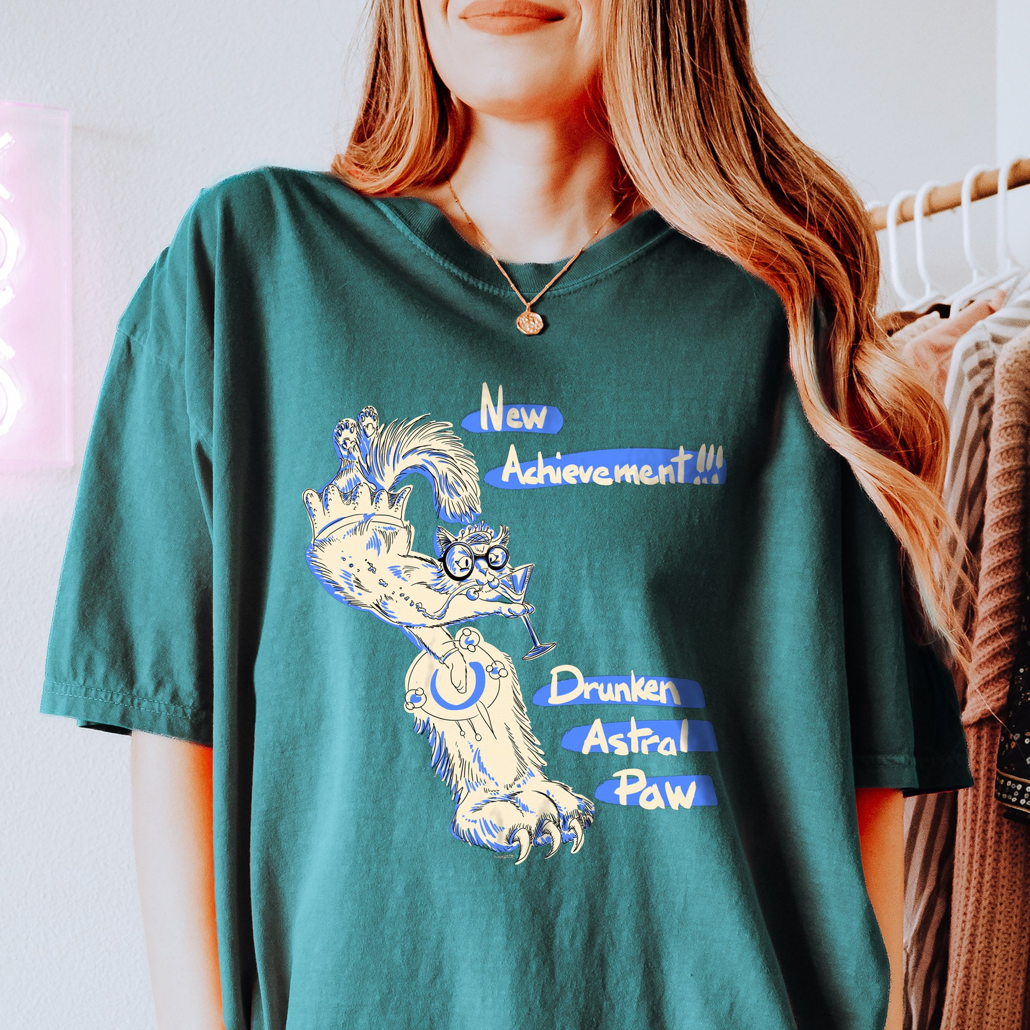 Princess Donut Drunken Astral Paw! T-shirt, Dungeon Crawler Carl Inspired Original Painting, Funny LitRPG Tee, Princess Posse, Donut Holes Fan Art