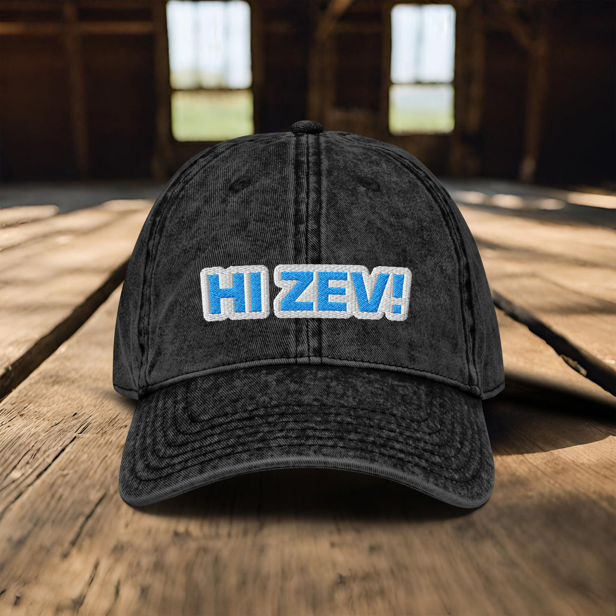 HI ZEV! Embroidered Baseball Cap by Summer in Philly, Dungeon Crawler Carl