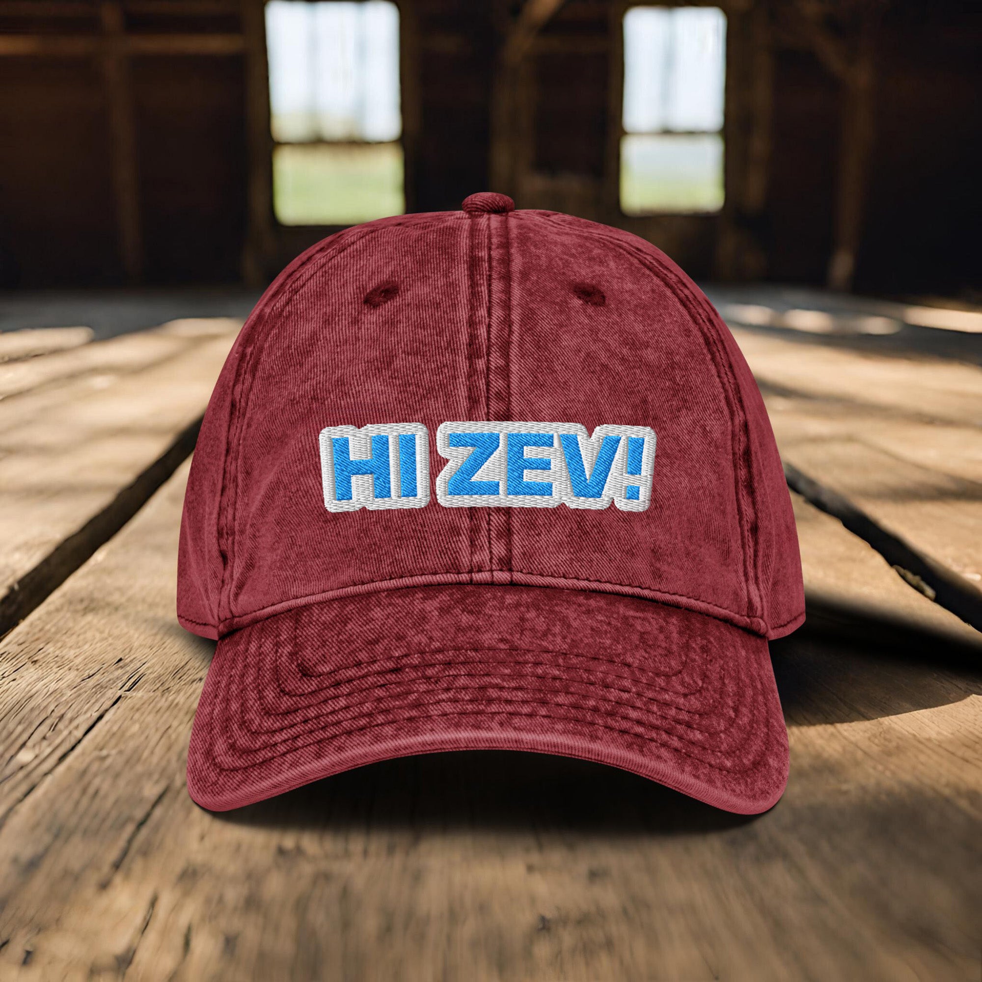 HI ZEV! Embroidered Baseball Cap by Summer in Philly, Dungeon Crawler Carl
