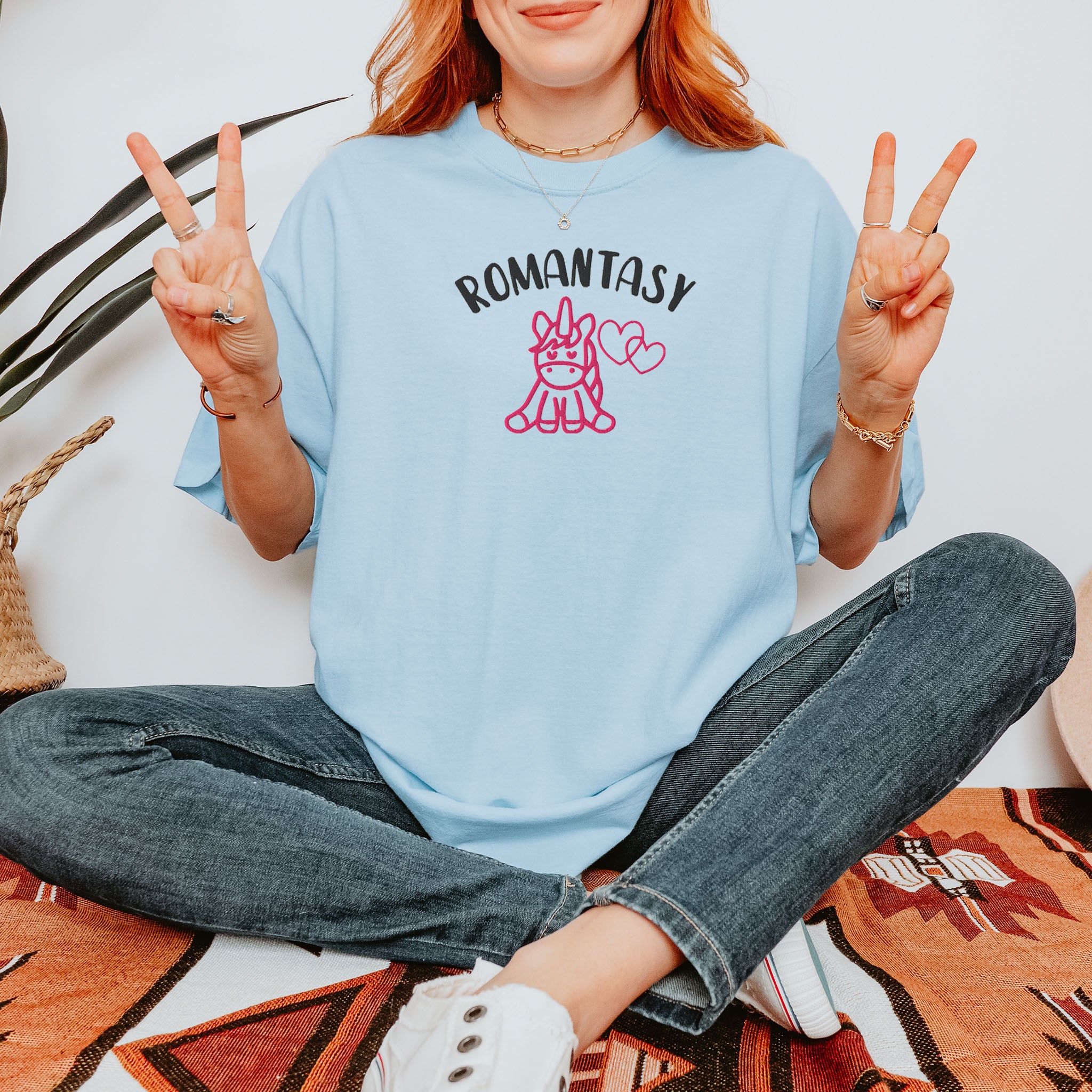 Romantasy Embroidered Heavyweight T-shirt