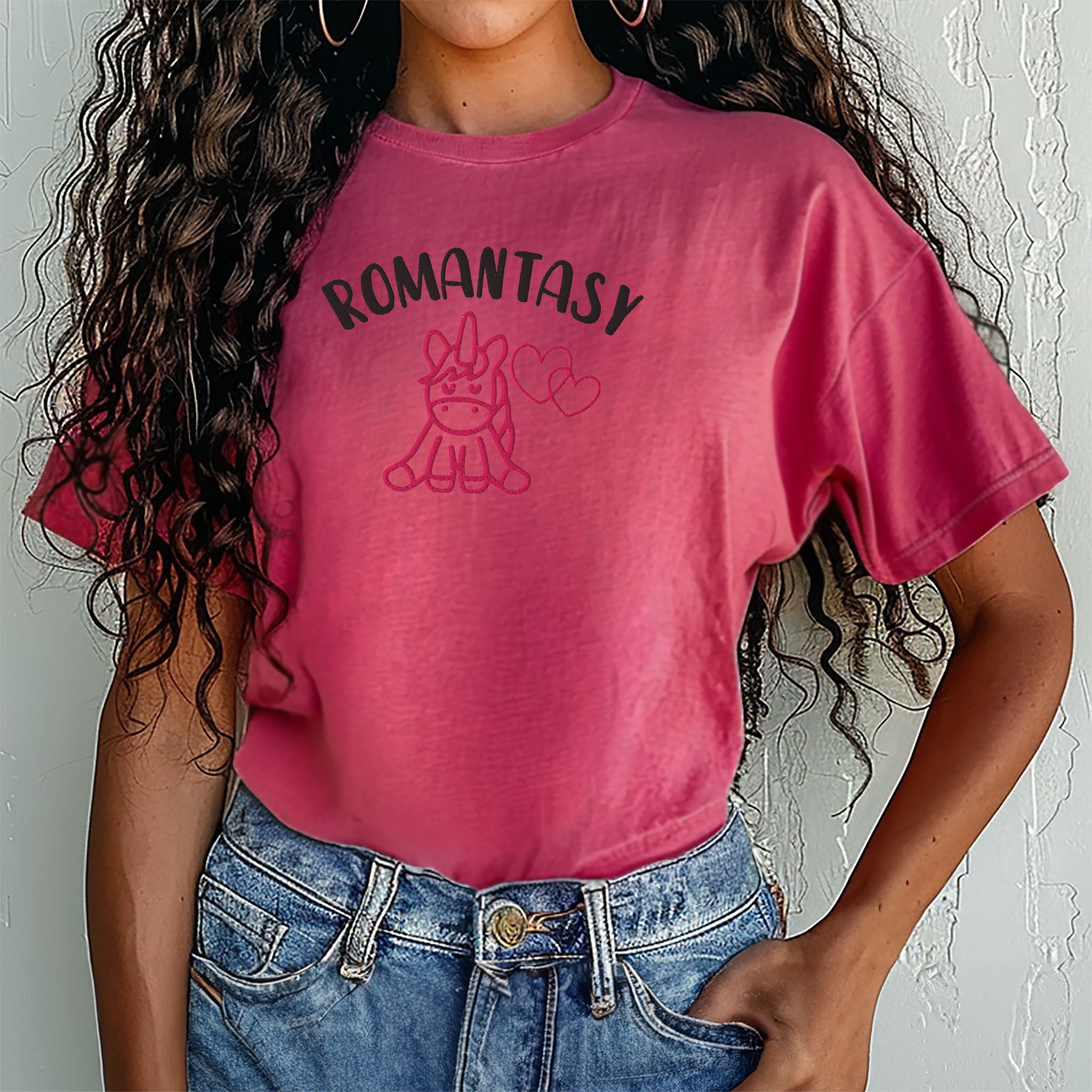 Romantasy Embroidered Heavyweight T-shirt