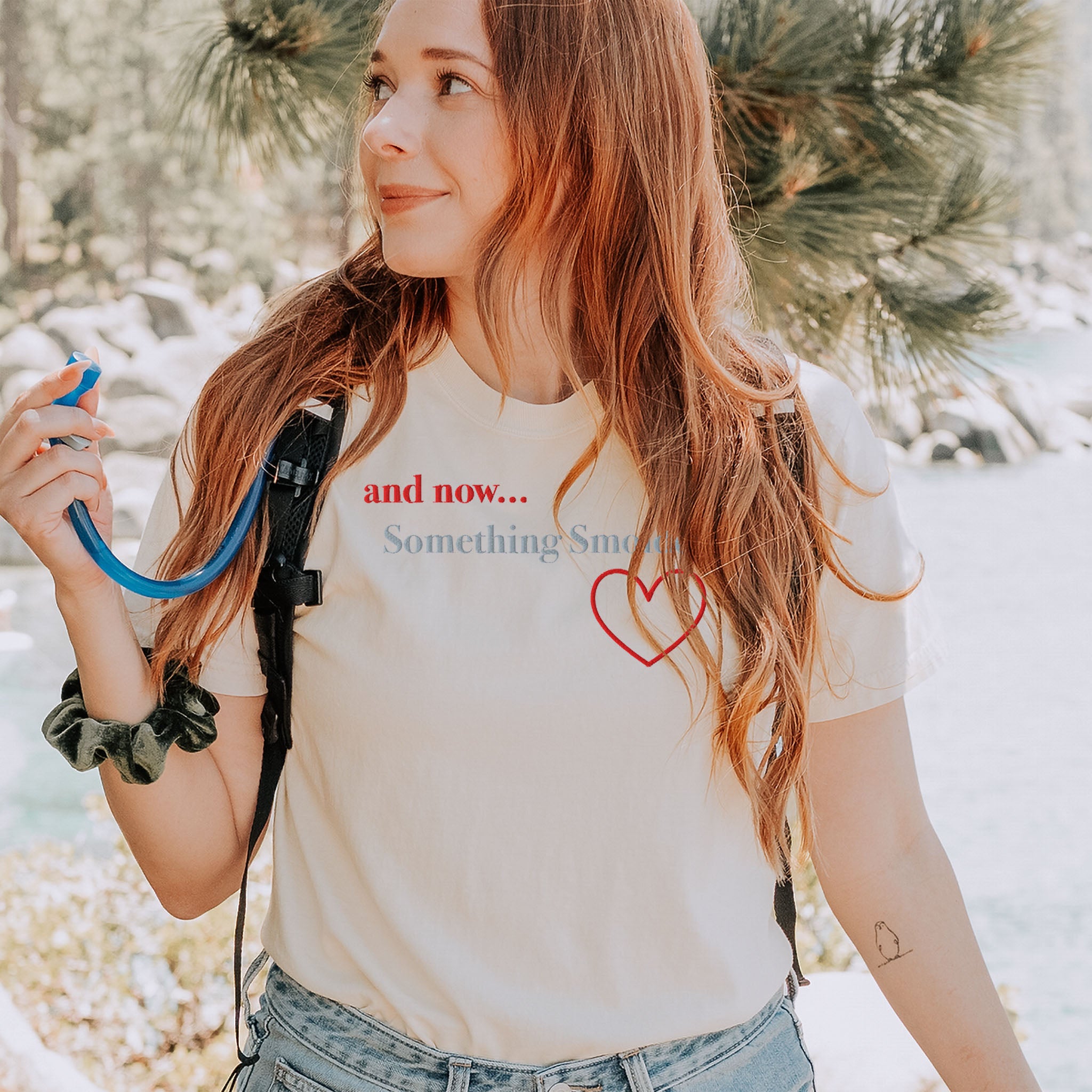 Embroidered T-Shirt Comfort Colors Romantic Book Lover Tee Spicy Romance Reader Gift Bookish Apparel And Now Something Smolders