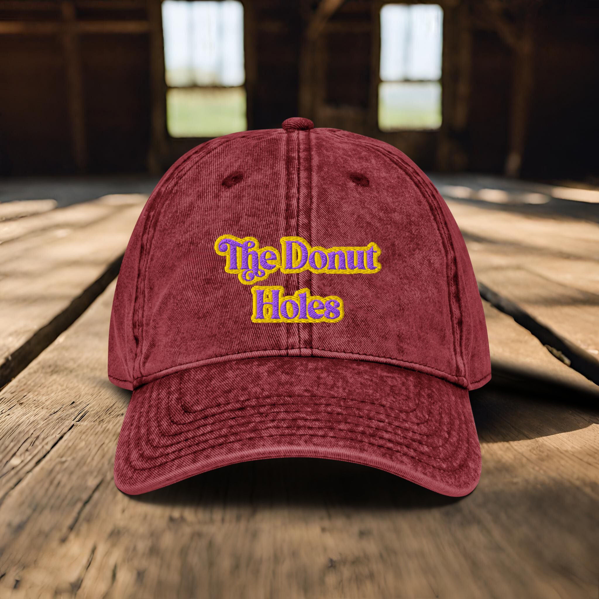 The Donut Holes Embroidered Baseball Cap, Dungeon Crawler Carl Inspired Hat, LitRPG BookTok Gift Reader Fantasy Science Fiction Book Lover