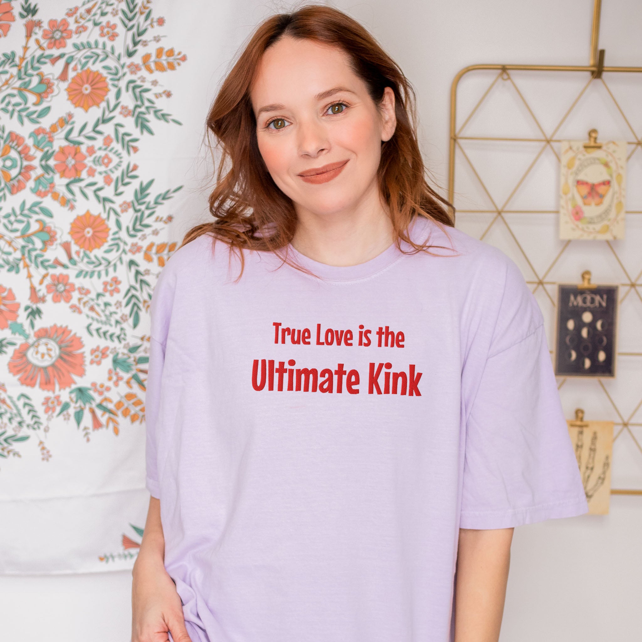 Embroidered Funny Shirt for Spicy Romance Readers who know True Love is the Ultimate Kink  Comfort Colors t-shirt Gift for Her