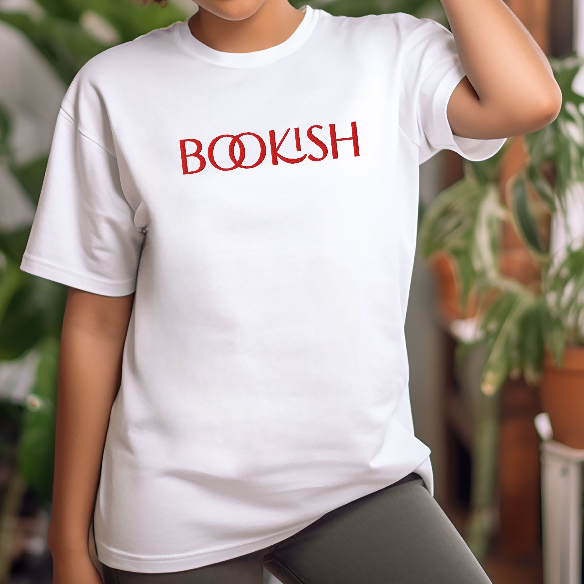 Bookish Embroidered Heavyweight T-shirt