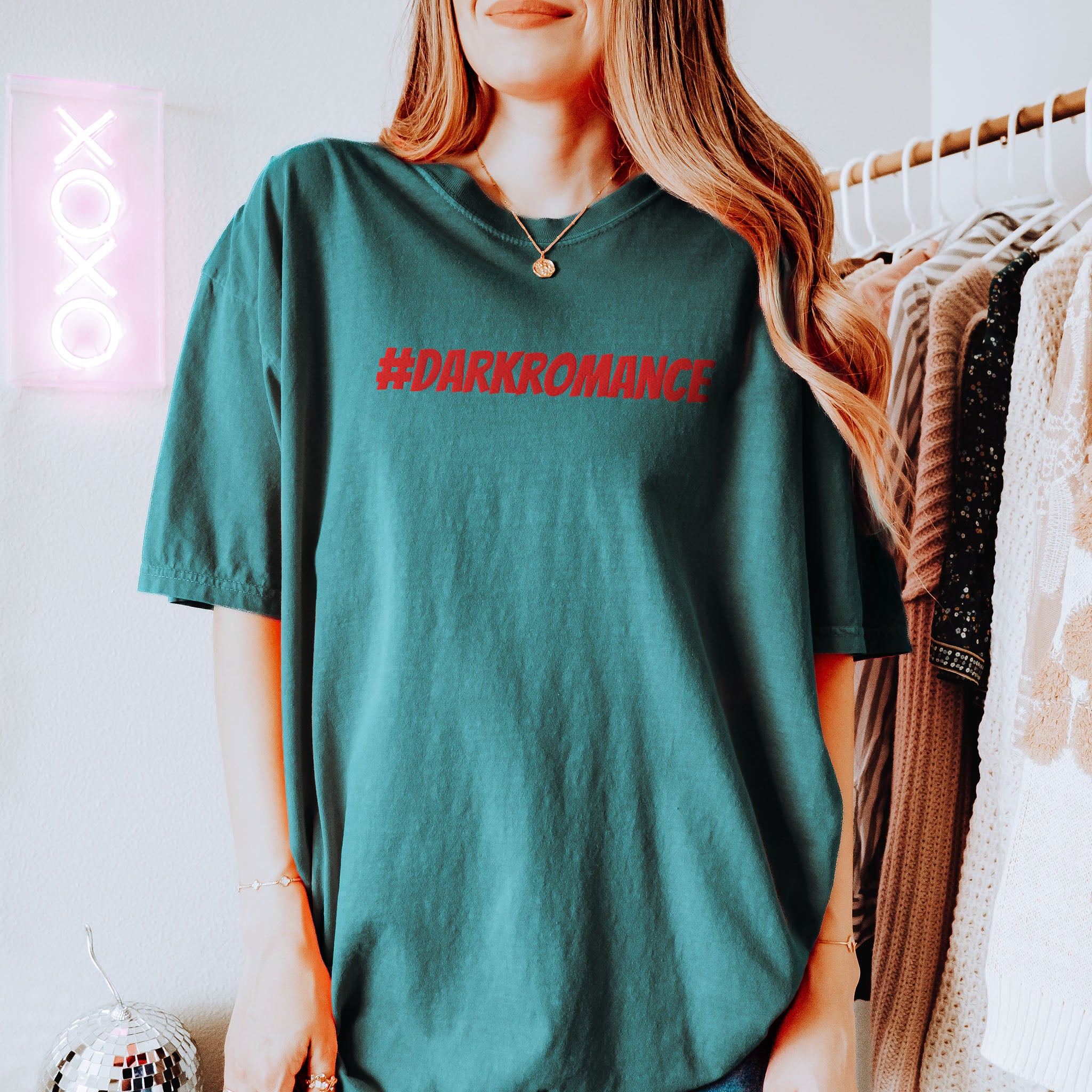 #darkromance Embroidered Heavyweight T-shirt