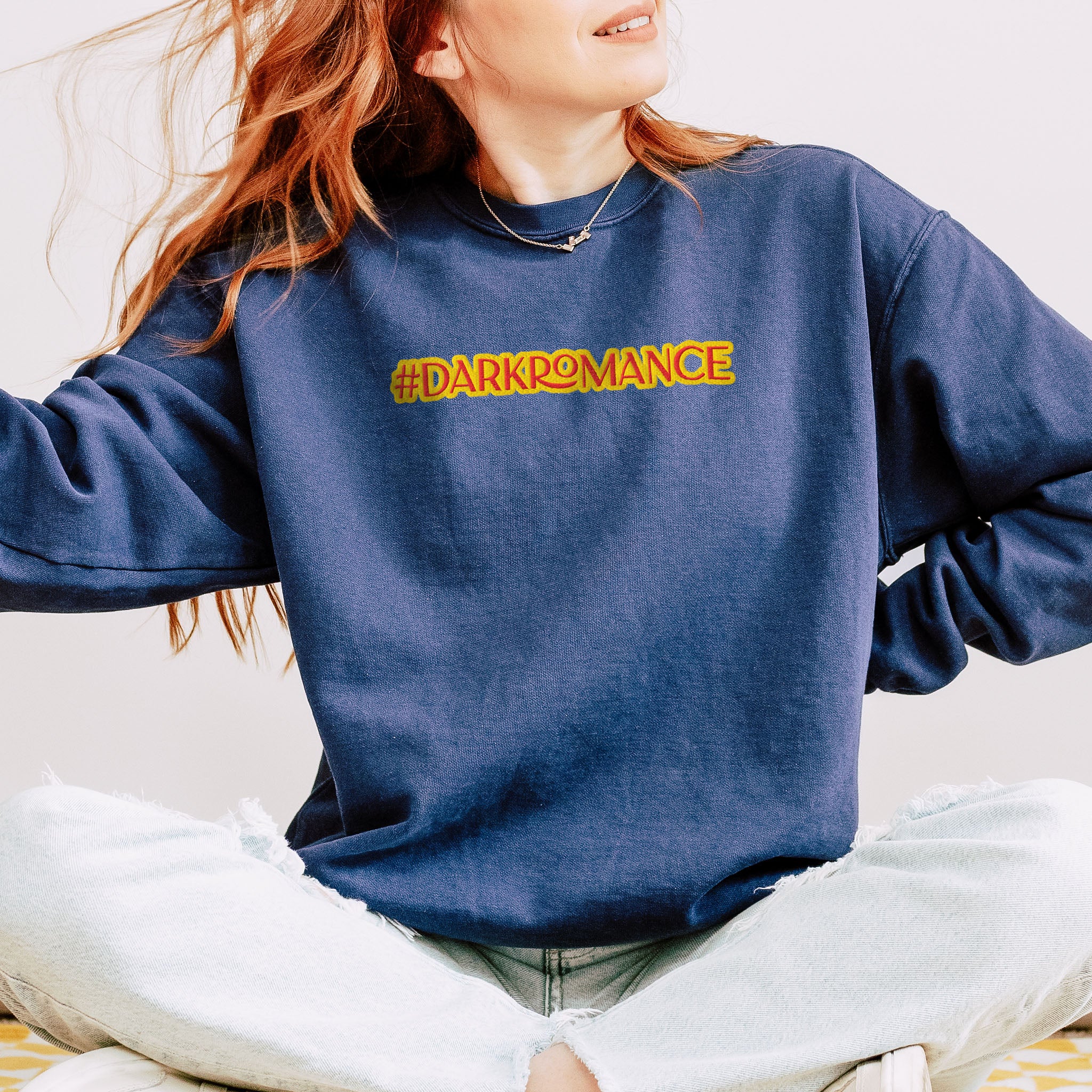 #Darkromance Embroidered Heavyweight Sweatshirt