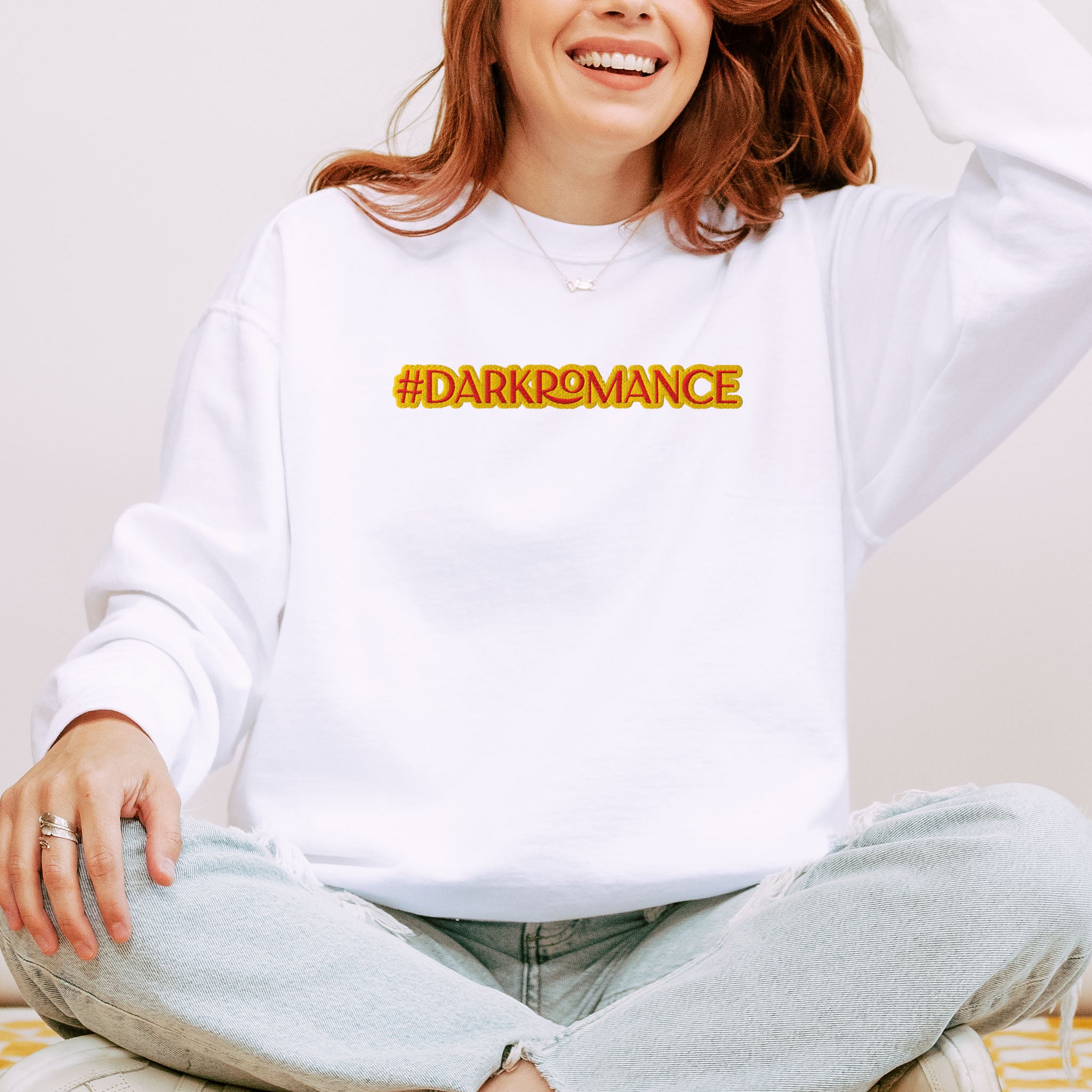 #Darkromance Embroidered Heavyweight Sweatshirt