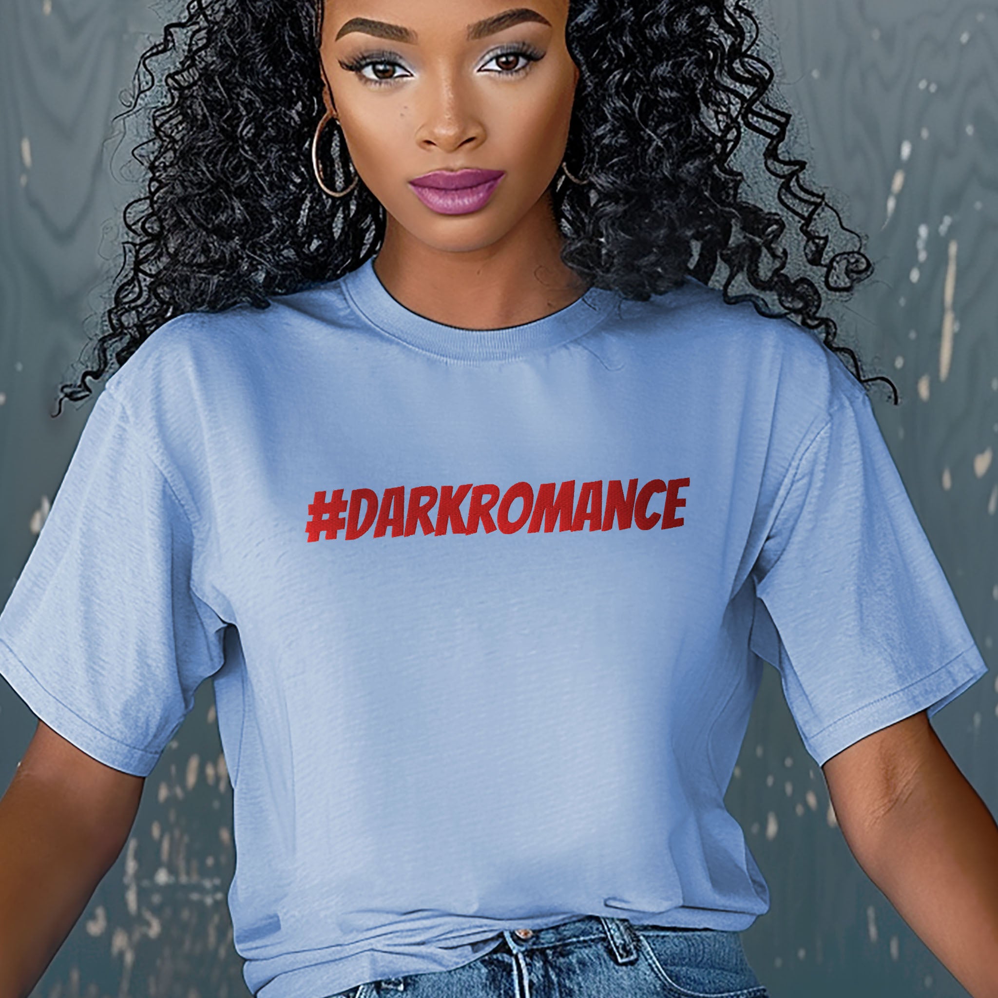 #darkromance Embroidered Heavyweight T-shirt