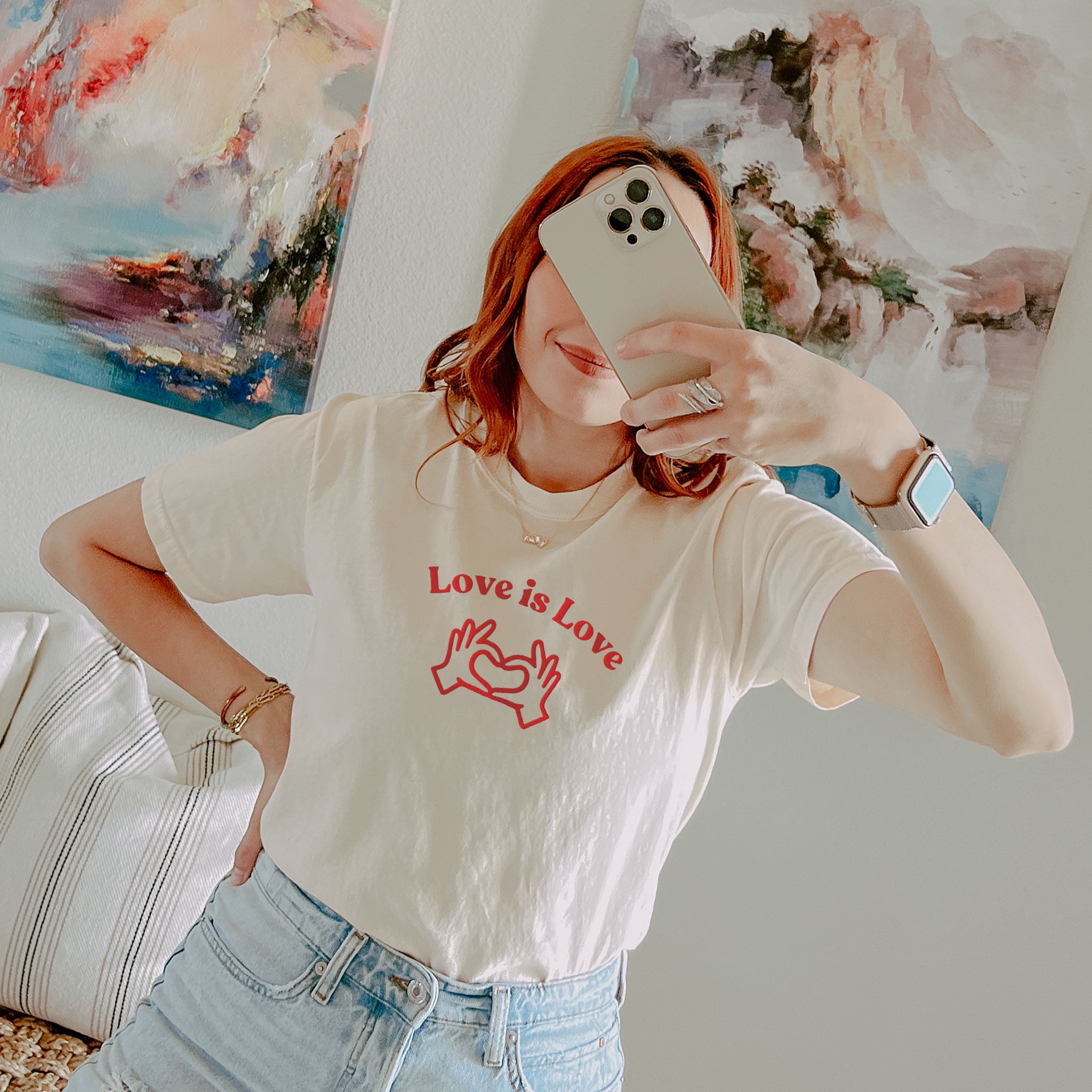 Embroidered Love is Love T-shirt for LGBTQ and Allies Pride is more important than ever! Comfort Colors Trans Pride Lesbian Gay Bisexual