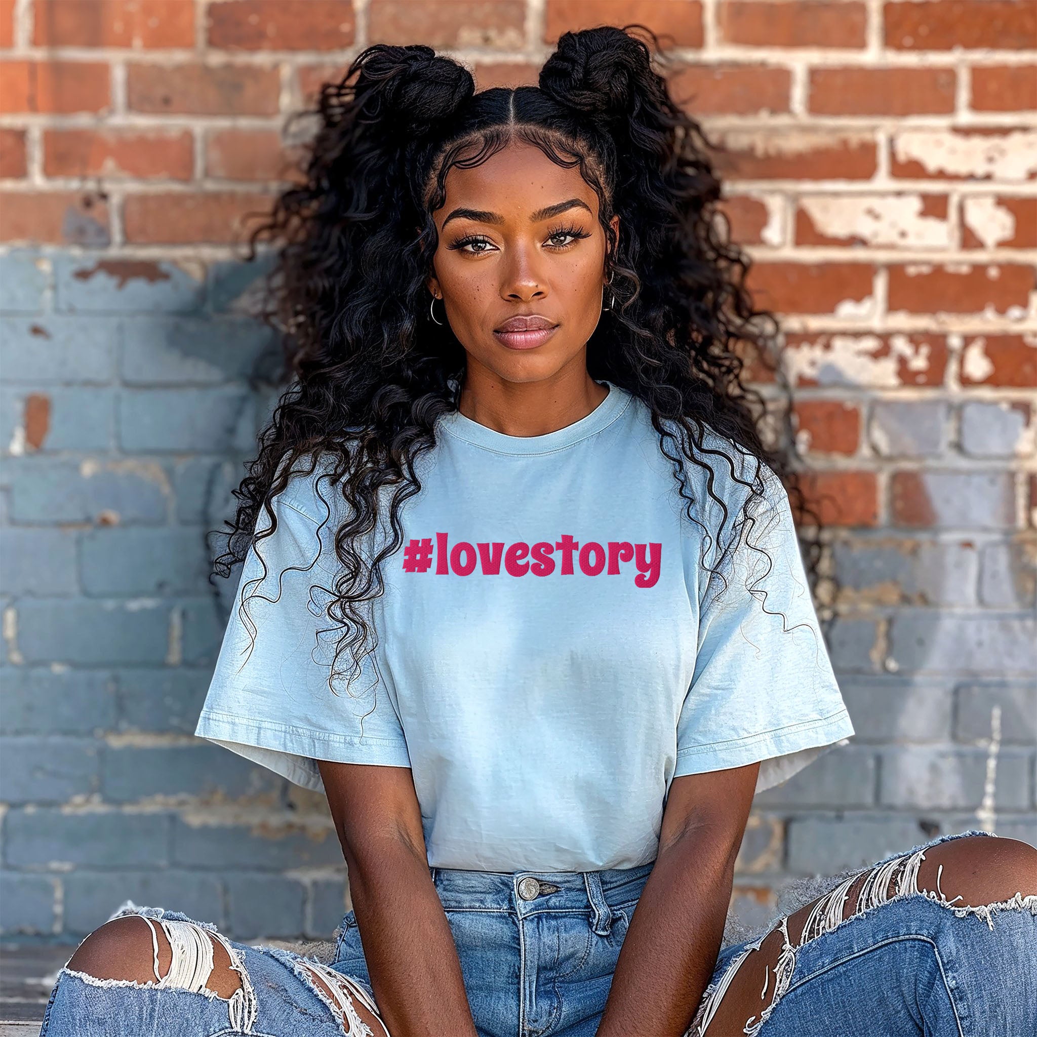 Embroidered T-shirt Romance Novel Reader Tee Book Lover Gift Shirt Bookish Shirt Gift for Her #Lovestory Comfort Colors Plus Size Available