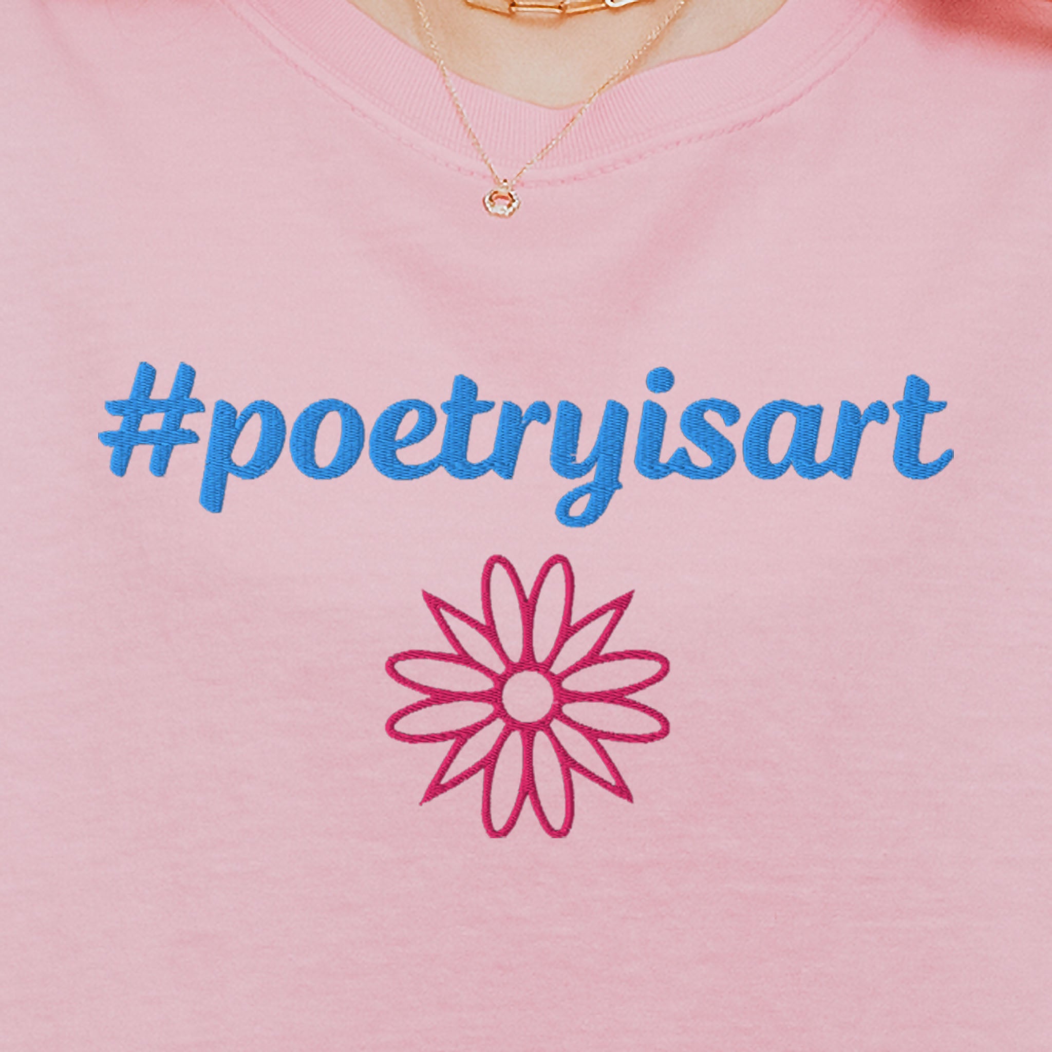 #poetryisart Embroidered Heavyweight T-shirt